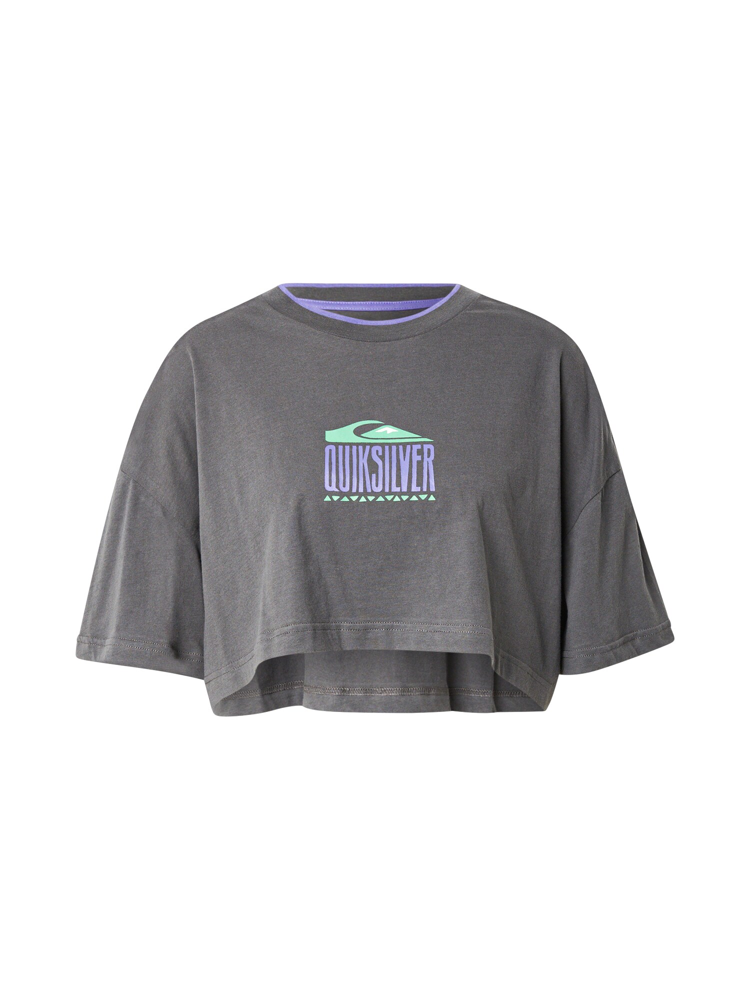 QUIKSILVER Póló  menta / lila / fekete akciós termékkép 1