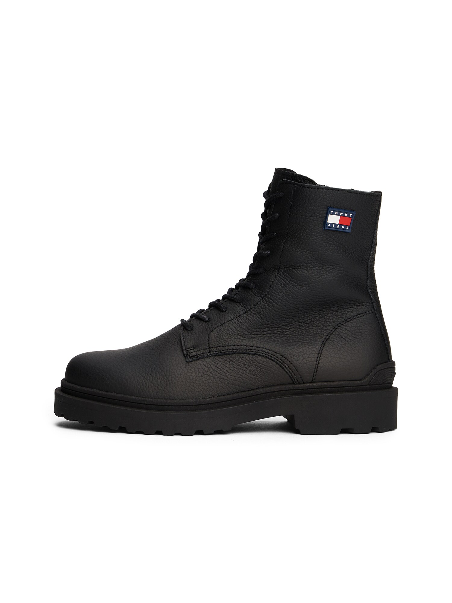 Tommy Jeans Bocanci cu șireturi  negru