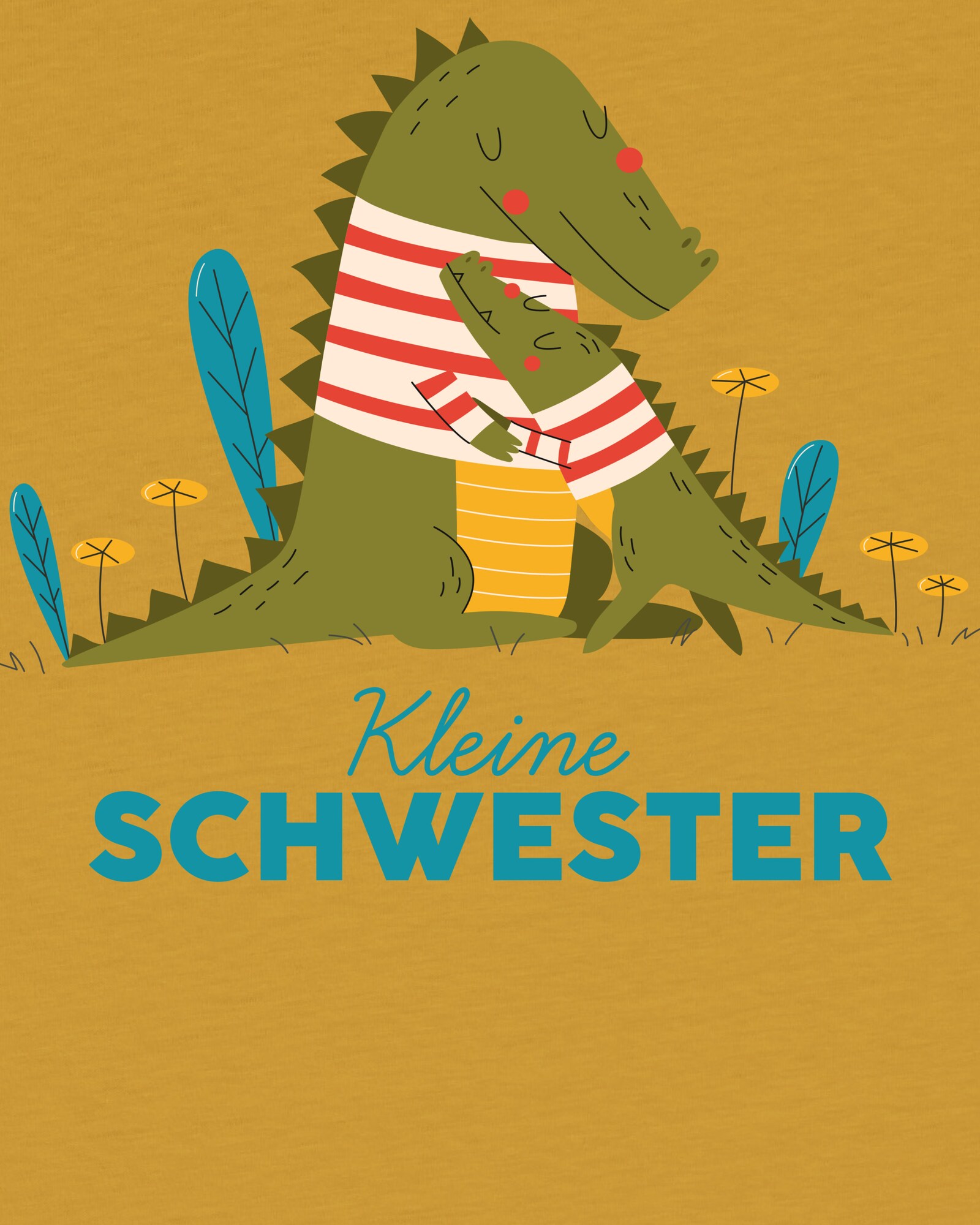 Thumbnail - T-Shirt 'Krokodil Kleine Schwester'
