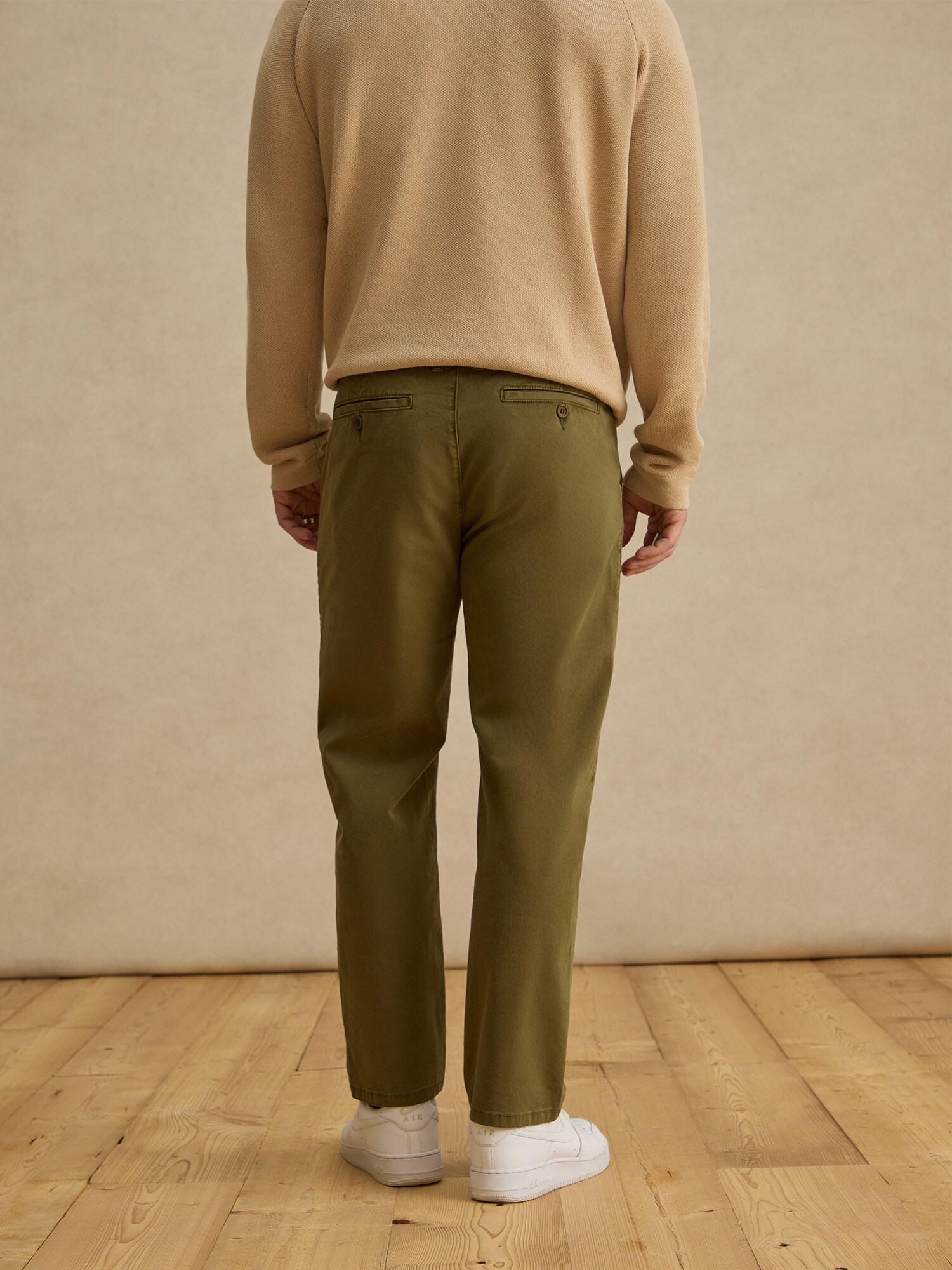 DAN FOX APPAREL Chino nohavice 'Thilo' olivová (obrázok 4)