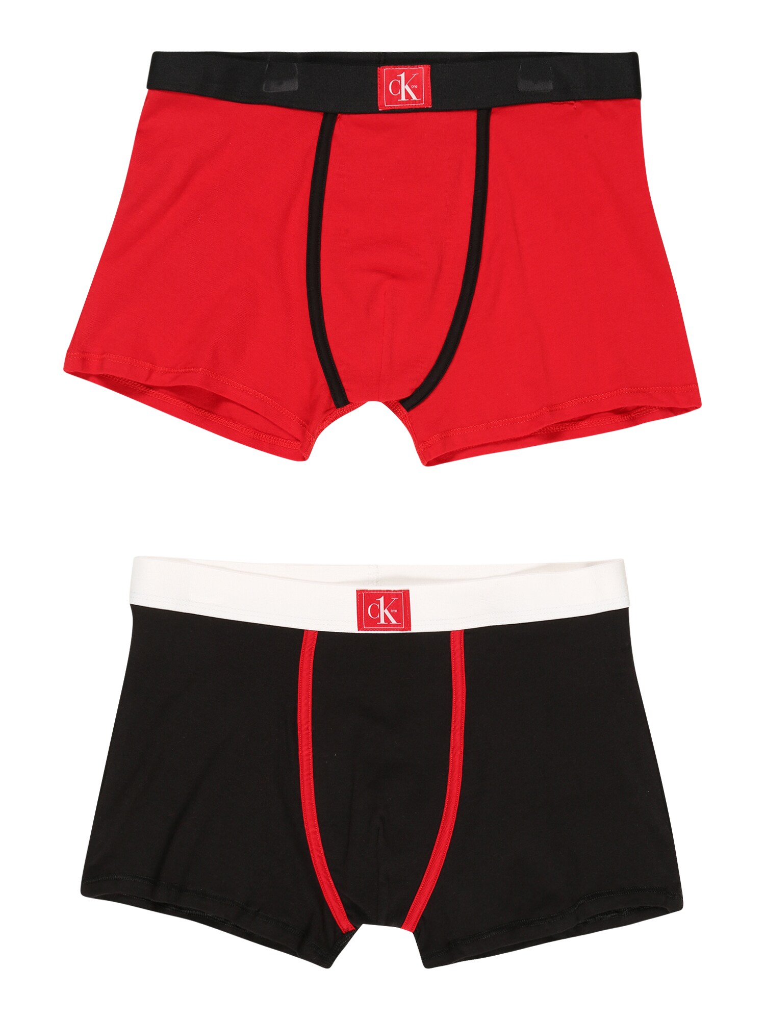 Calvin Klein Underwear Apatinės kelnaitės raudona / juoda / balta