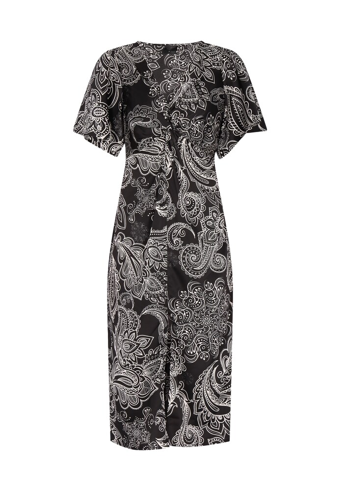 DreiMaster Klassik Cocktailkleid Damen Größe 42 schwarz / weiß Winterkleid