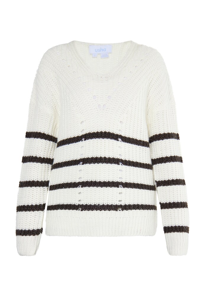 usha BLUE LABEL Pulóver 'Fenia' Női fehér , Méret M