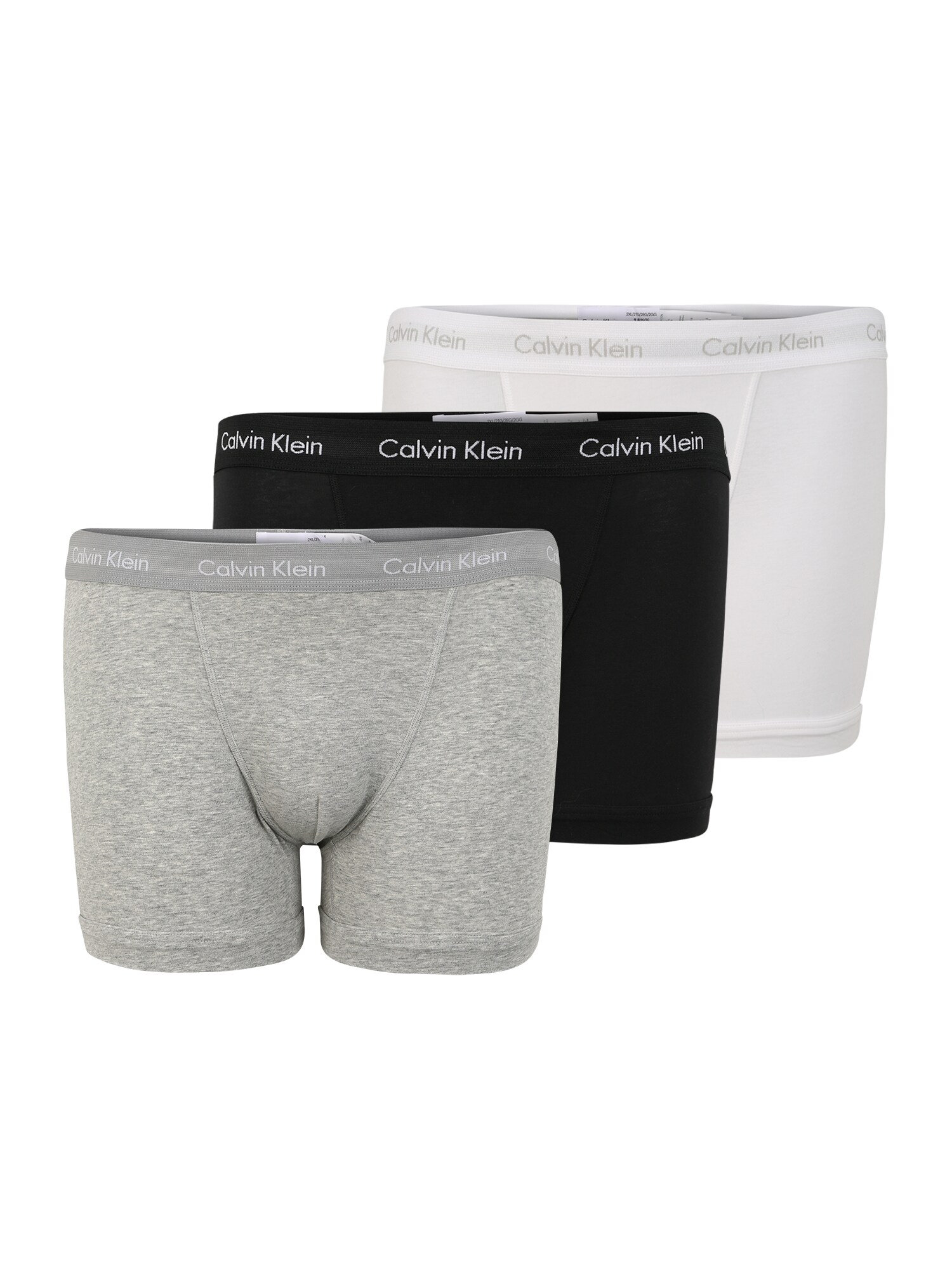 Calvin Klein Underwear Boxer trumpikės  juoda / balta / šviesiai pilka