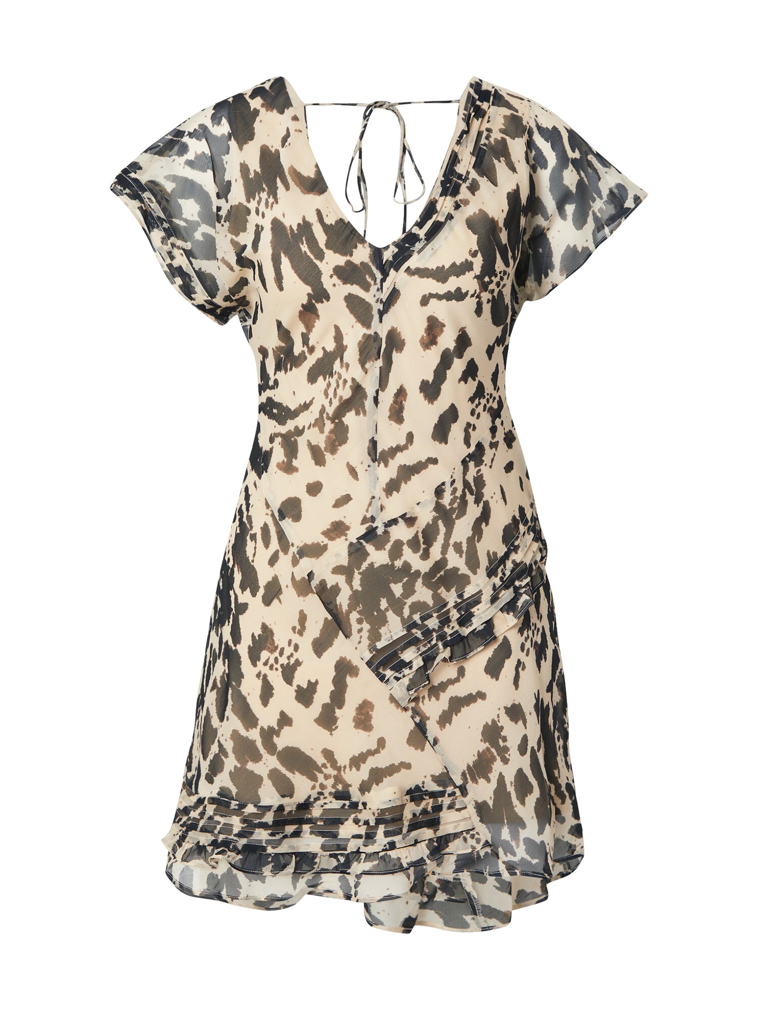 TOPSHOP Šaty béžová / čierna