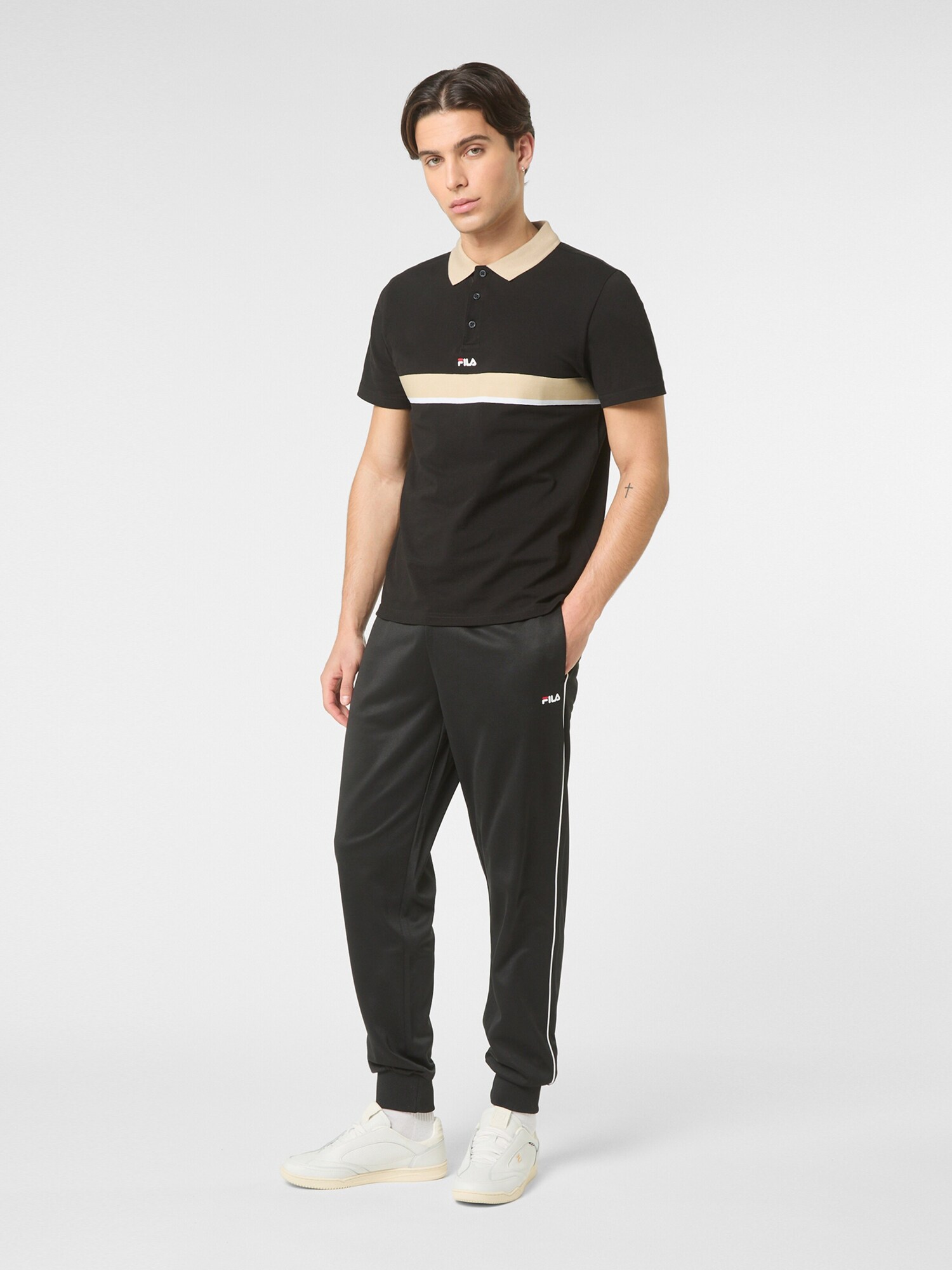 FILA Pantalón 'SAGANO regular track pants' negro – imagen 3