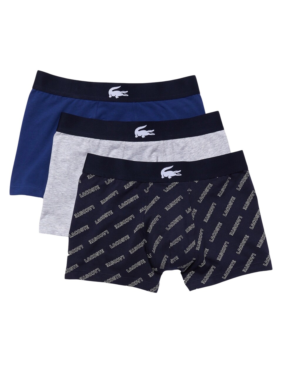 Boxershorts kobaltblå / mörkblå / ljusgrå