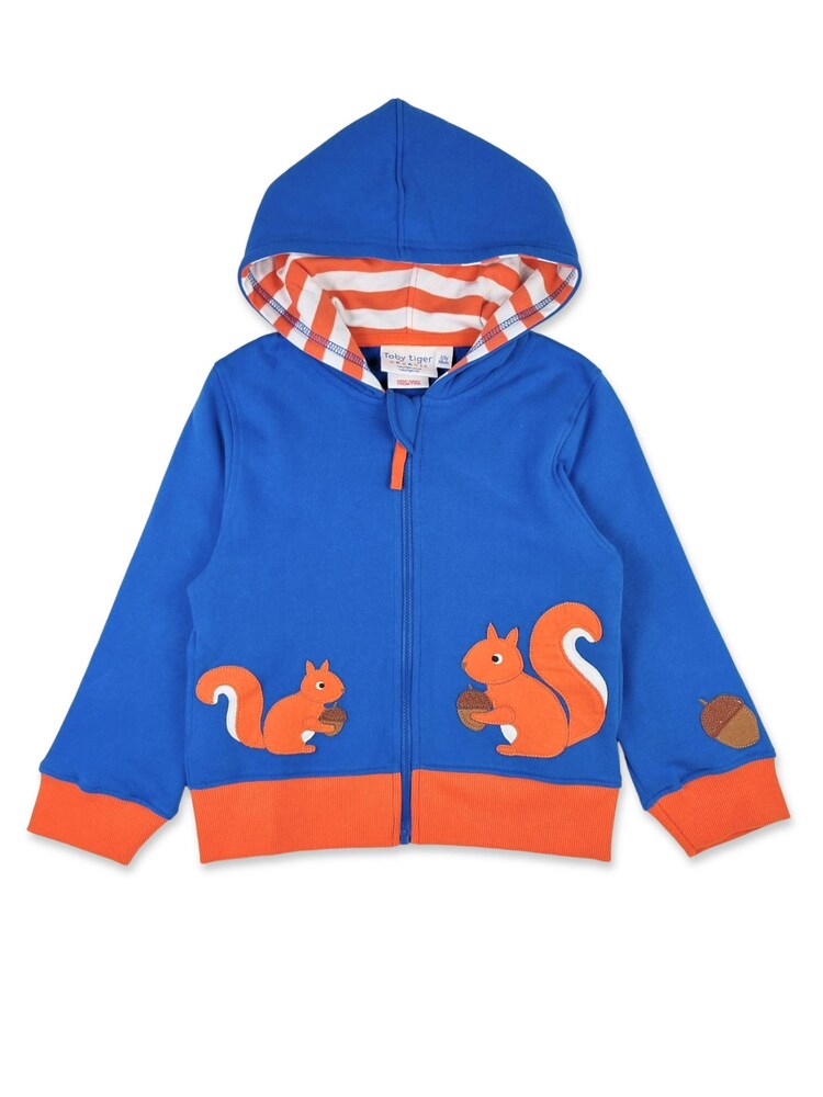 Toby Tiger Sweatjacke 'Eichhörnchen' Jungen Größe 128 blau