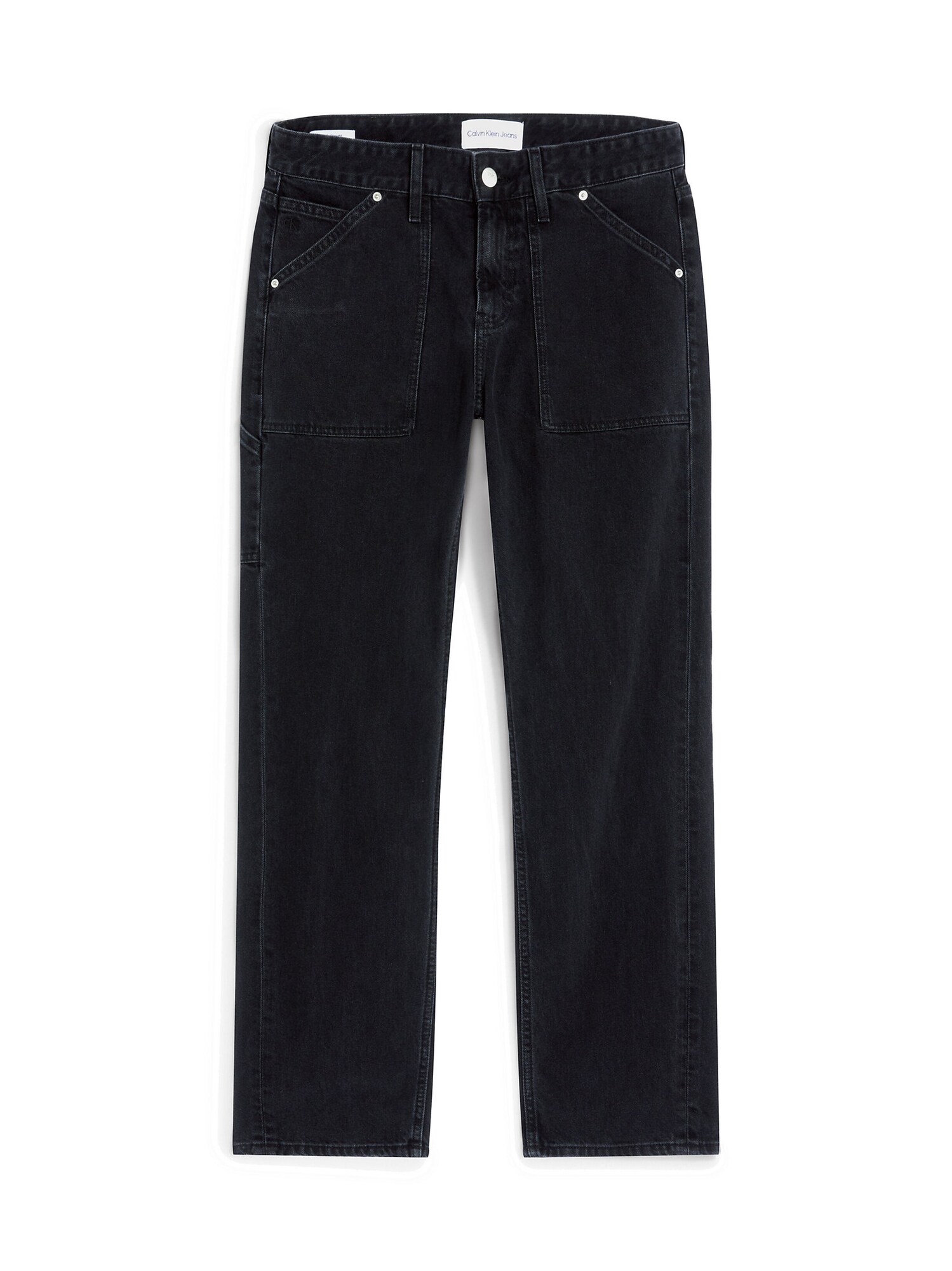 Calvin Klein Jeans Дънки  кафяво / черно / мръсно бяло