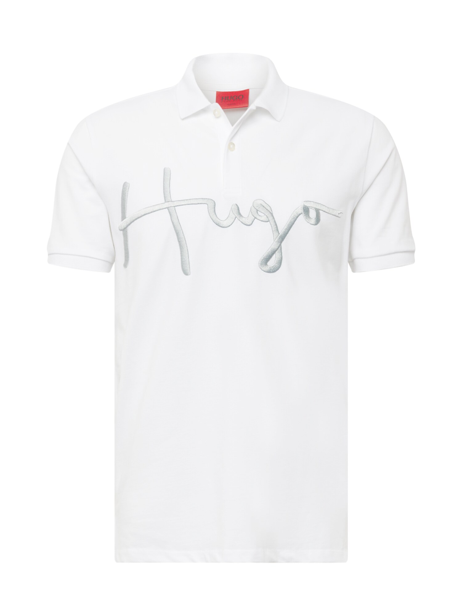 HUGO Red Tricou 'Dimlet'  argintiu / alb