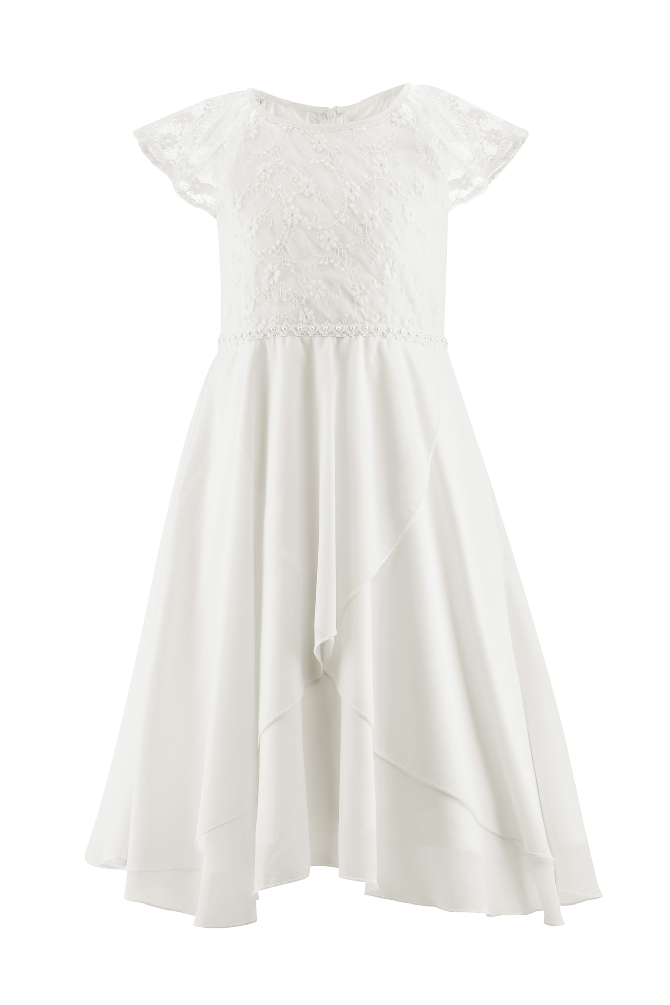 happy girls Rochie  alb