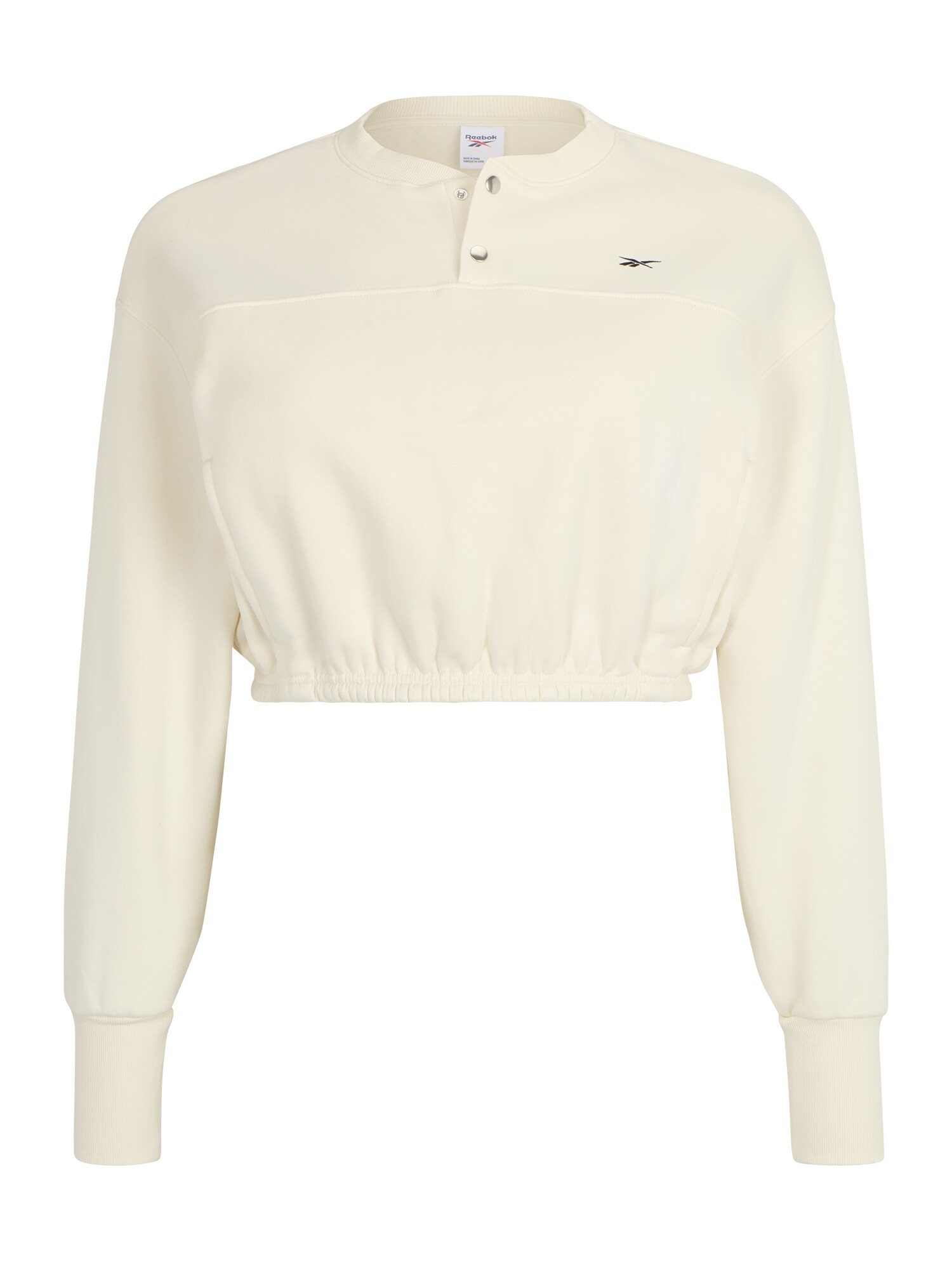 Reebok Mikina  čierna / biela