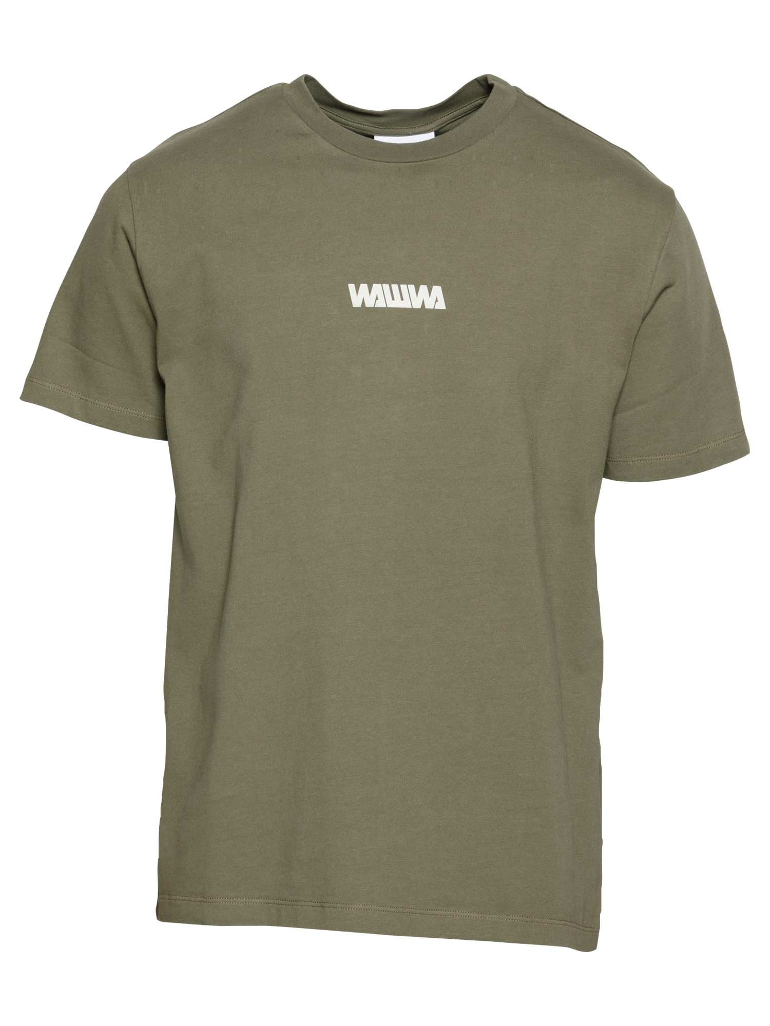 WAWWA Marškinėliai rusvai žalia / balta