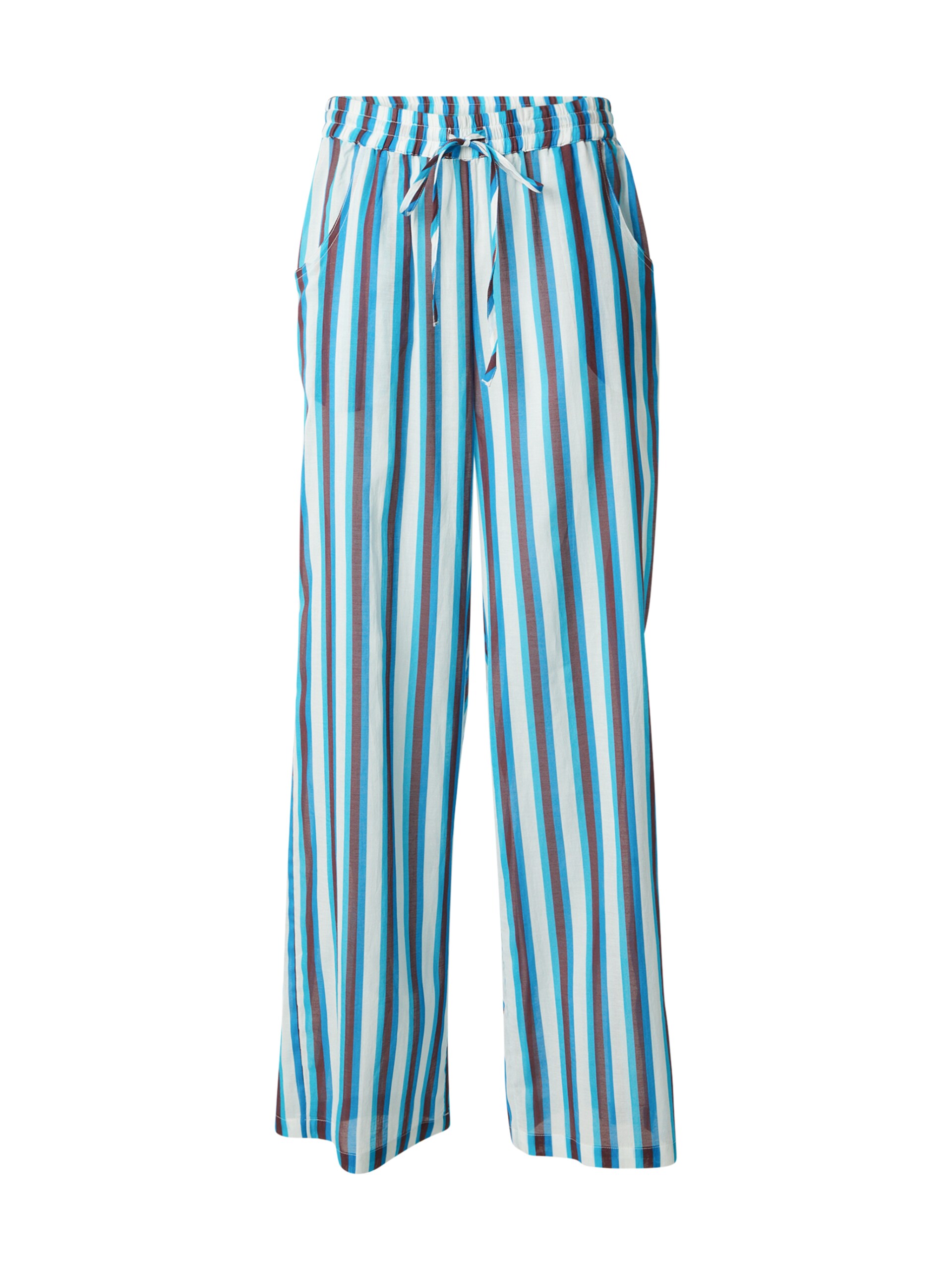 TOPSHOP Byxa azur / bordeaux dam