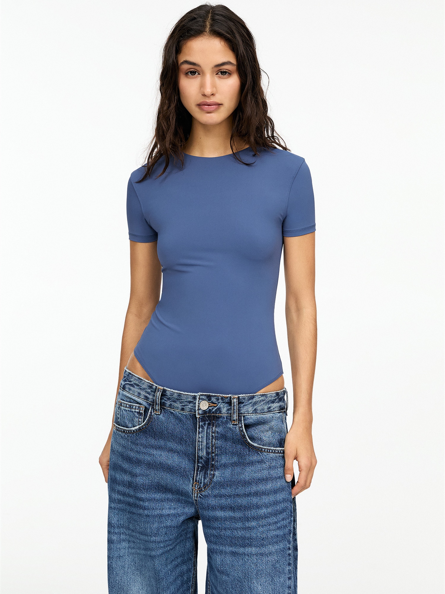 Pull&Bear Rövid body  királykék termék 2. képe