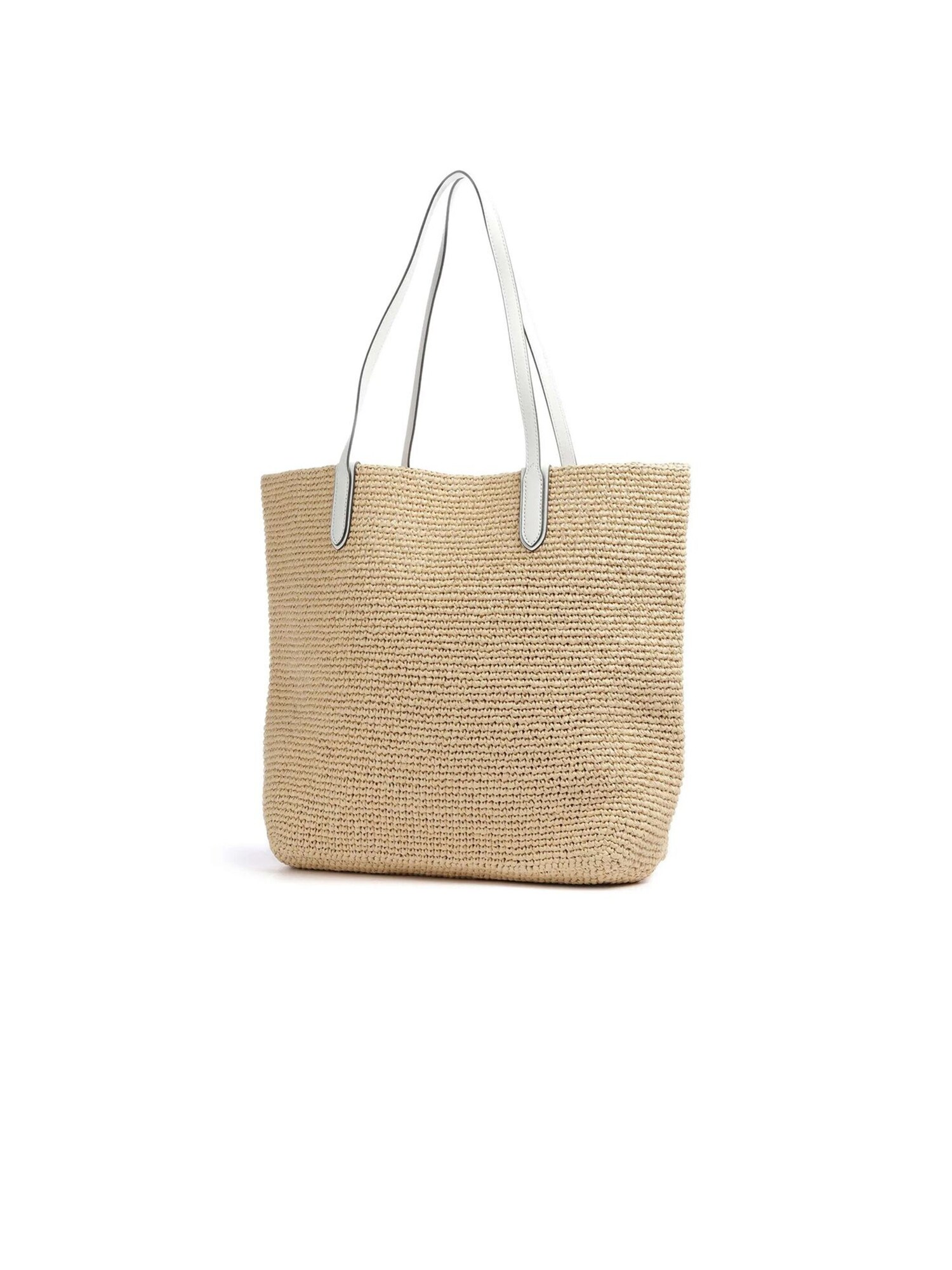 Michael Kors Bolsa de playa 'Eliza Extra-Large Empire Logo Straw Tote Bag'  beige