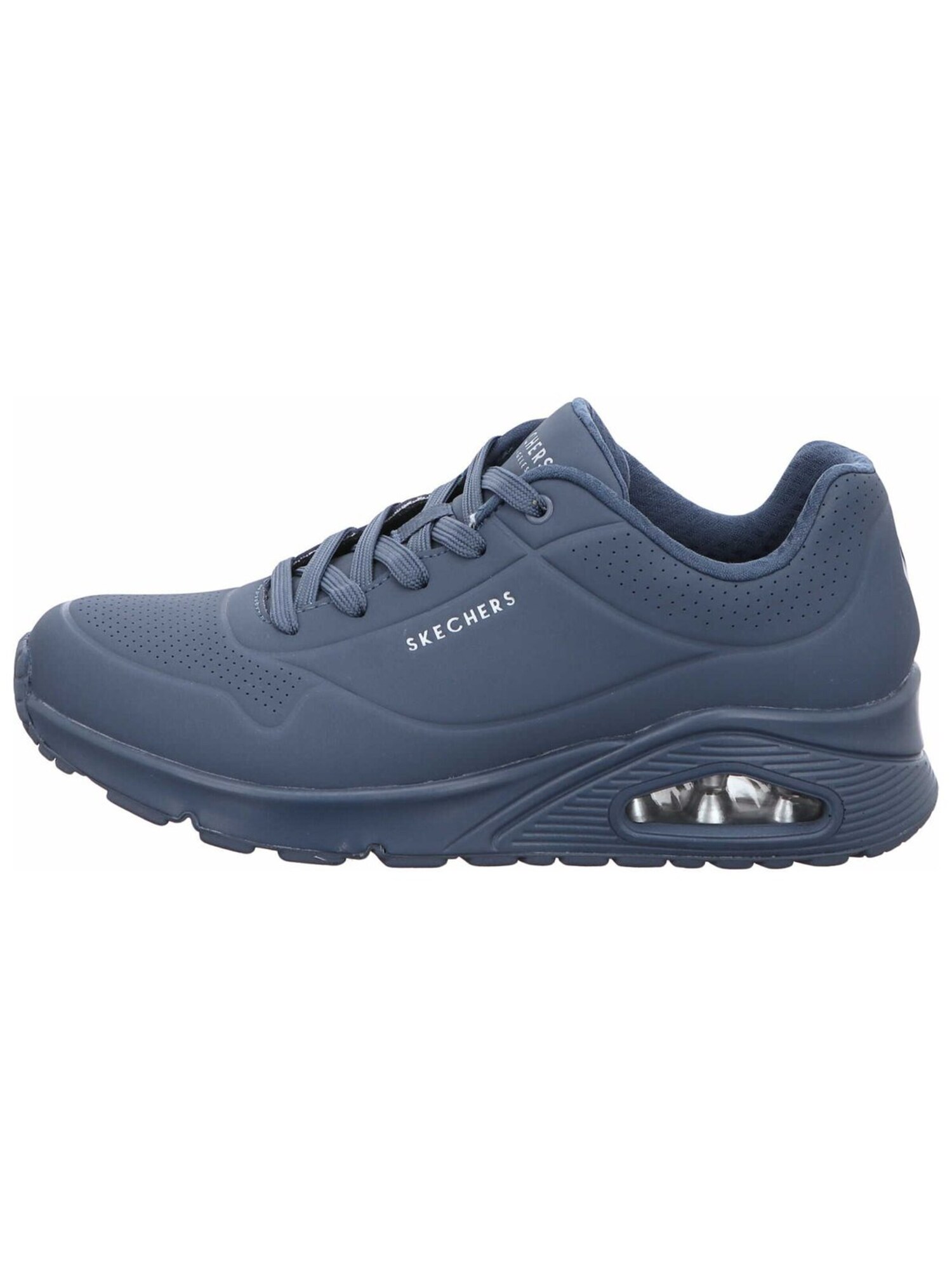 SKECHERS Zapatos con cordón 'Sneaker Damen 73690 BLU Kunststoff (Synthetik) in blau'  azul