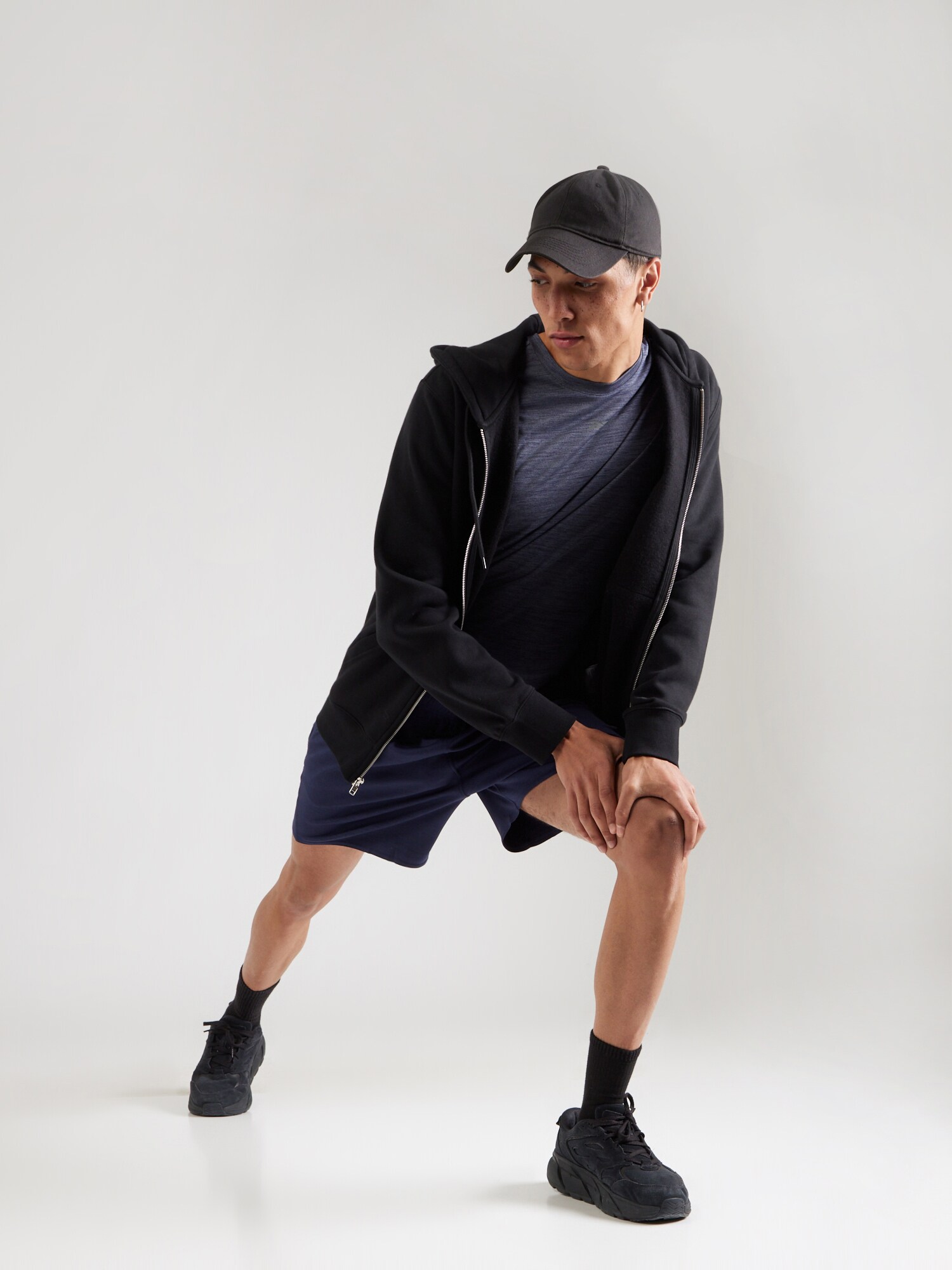 Reebok Pantalón deportivo navy / gris – imagen 3