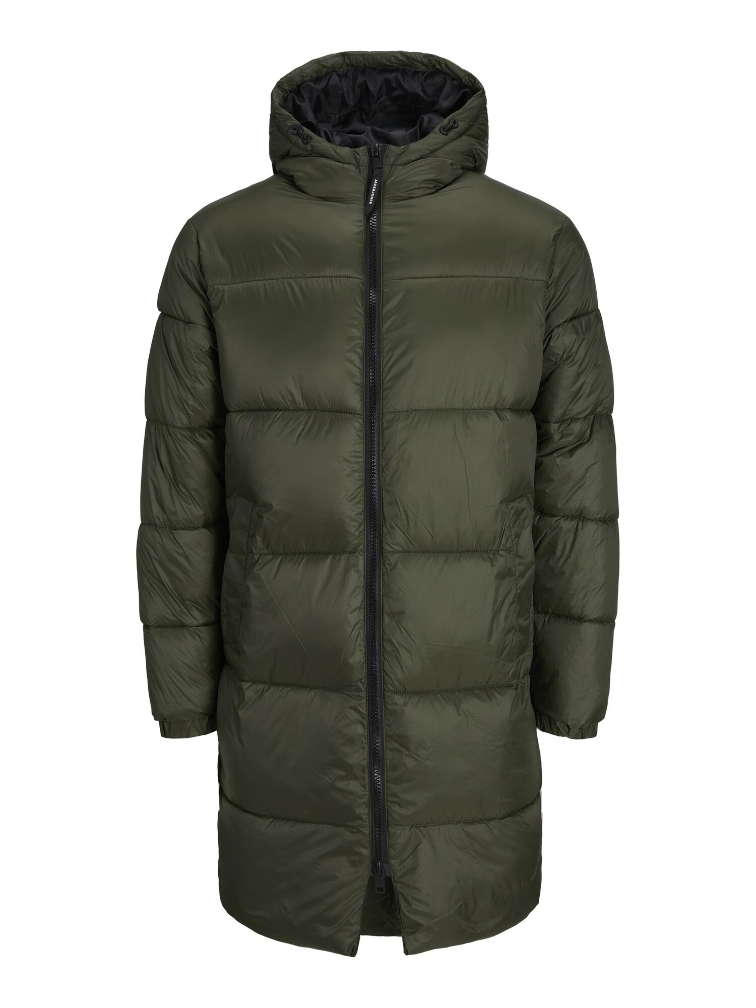 JACK & JONES Zimná bunda 'TOBY'  kaki / čierna / biela