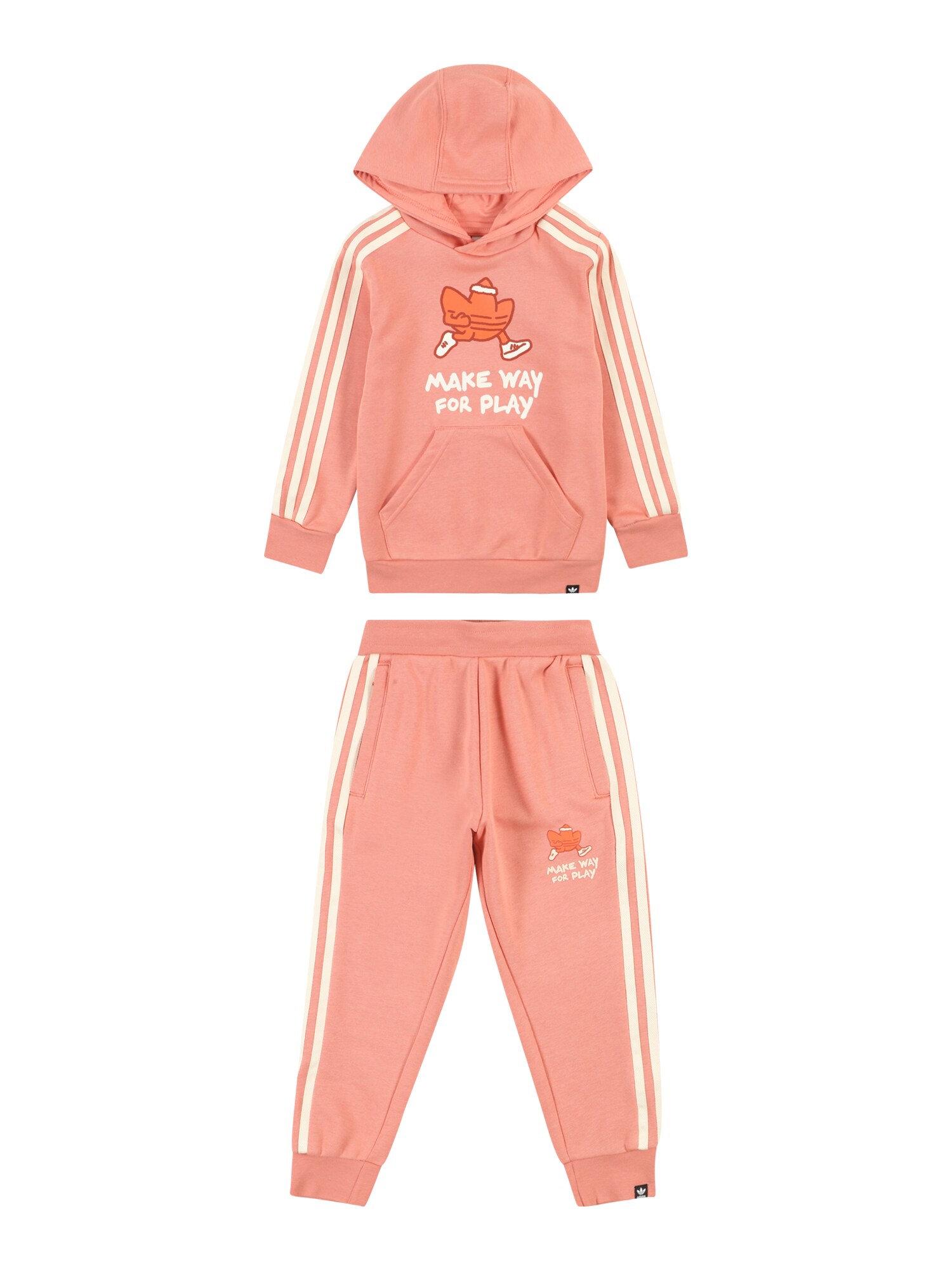 ADIDAS ORIGINALS Joggingová súprava  krémová / oranžová / ružová