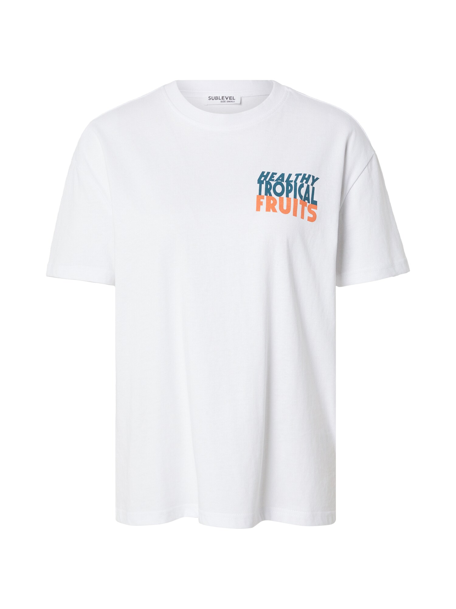 Sublevel Tricou  verde petrol / portocaliu / alb