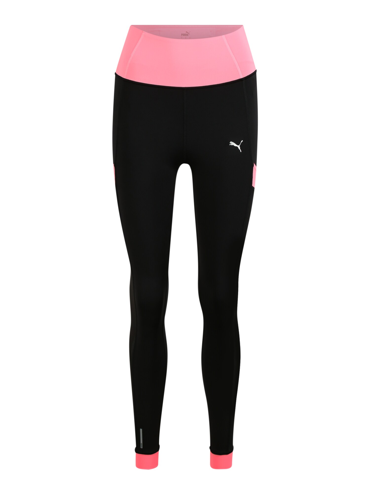 PUMA Sportinės kelnės  juoda / rožinė