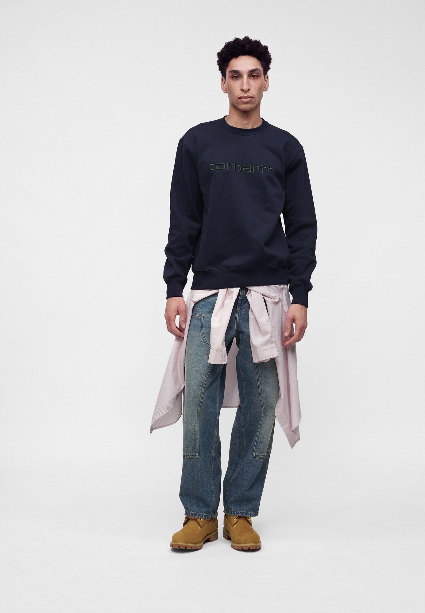 Carhartt WIP Sudadera  navy / verde oscuro – imagen 4