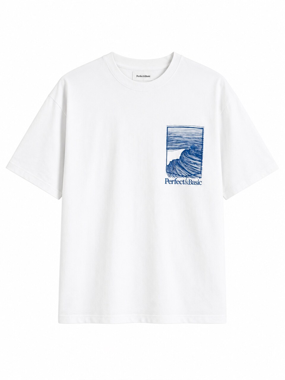 T-shirt 'Oversize Tee Unisex “Ola Azul”'