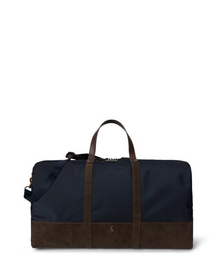 Polo Ralph Lauren Bolsa de fin de semana  navy / marrón oscuro