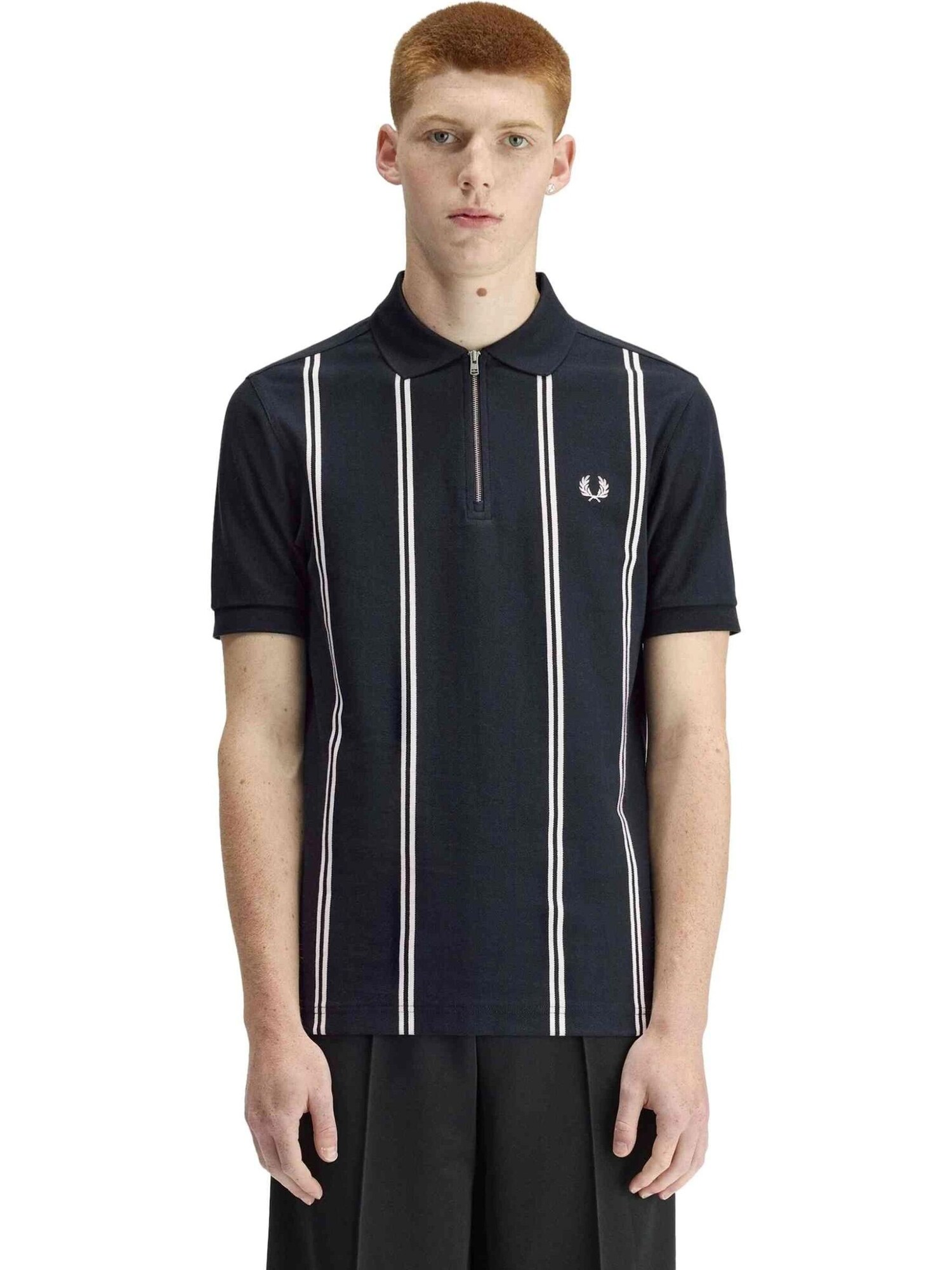 Fred Perry Camiseta 'Polo fred perry marino vertical stripe polo shirt'  azul