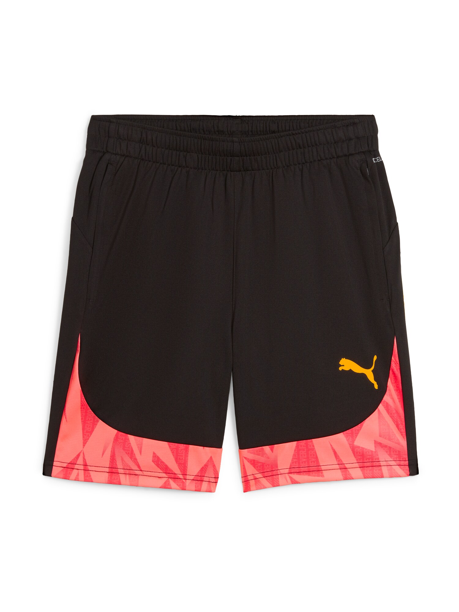 PUMA Pantaloni sport Individual Finual  corai / roșu ruginiu / negru