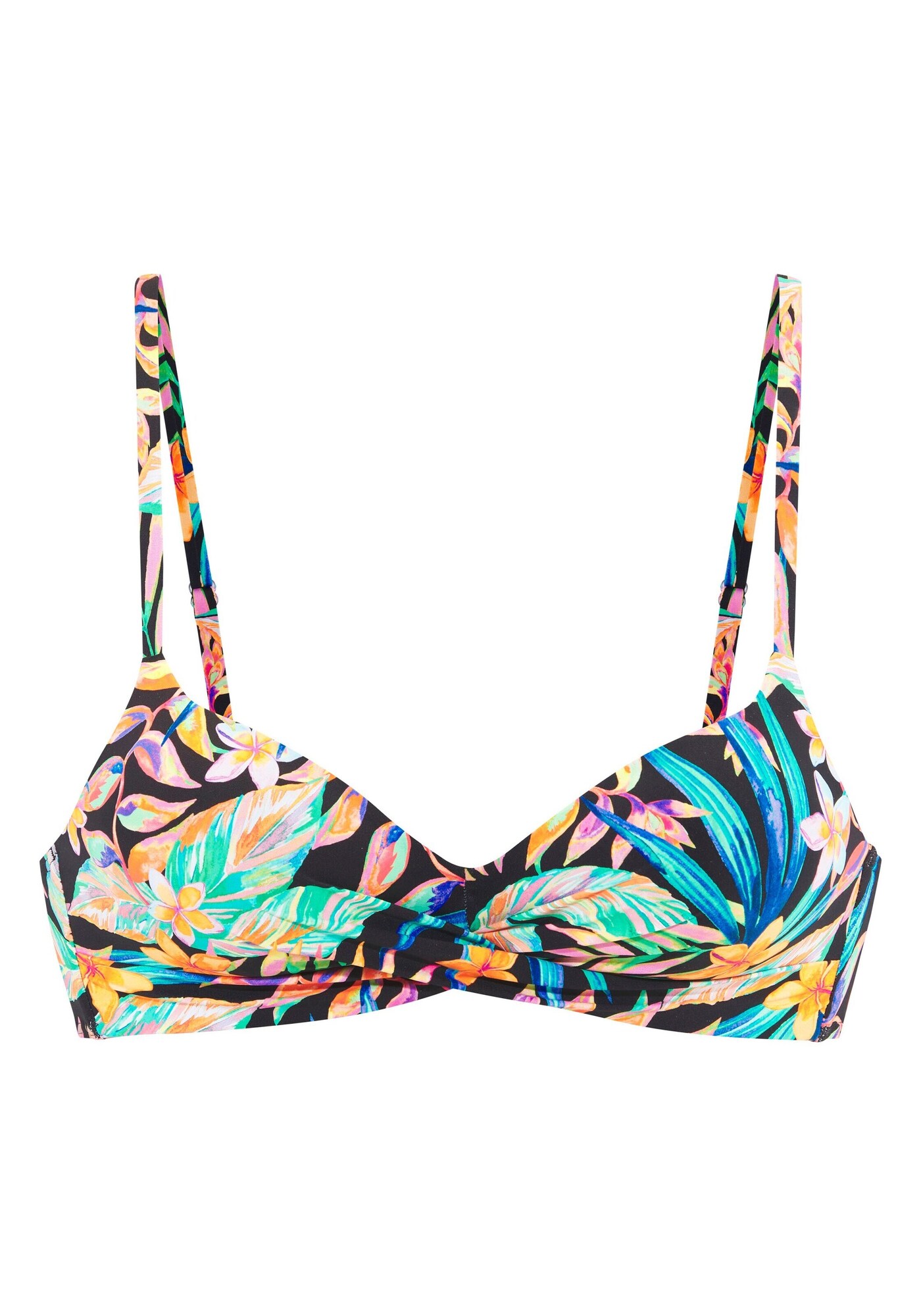 SUNSEEKER Sutien costum de baie  albastru / galben șofran / lila / negru