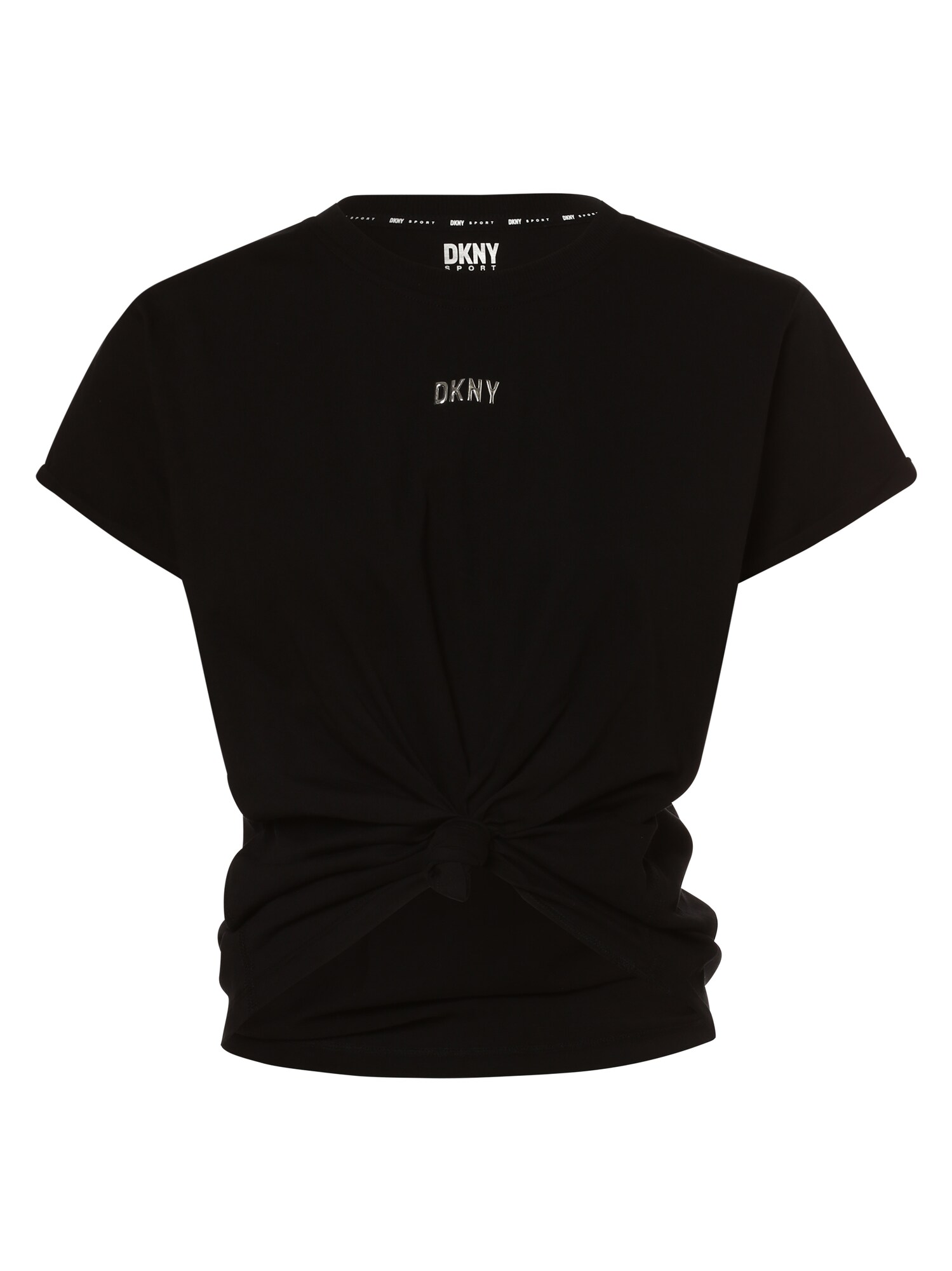 DKNY T-Shirt schwarz / silber