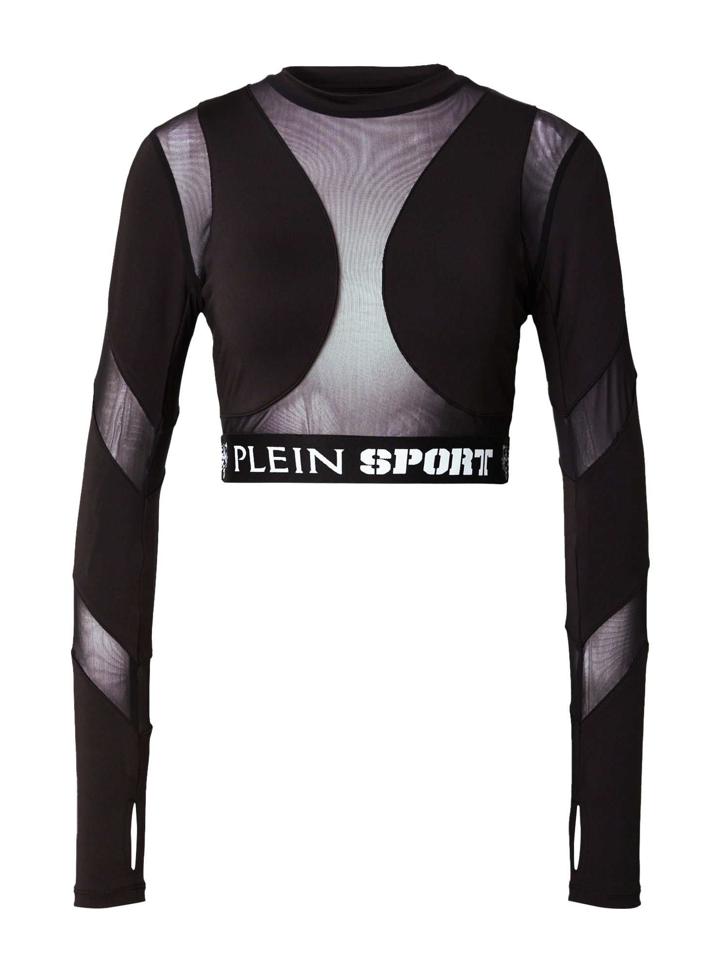 Plein Sport Majica  crna / bijela