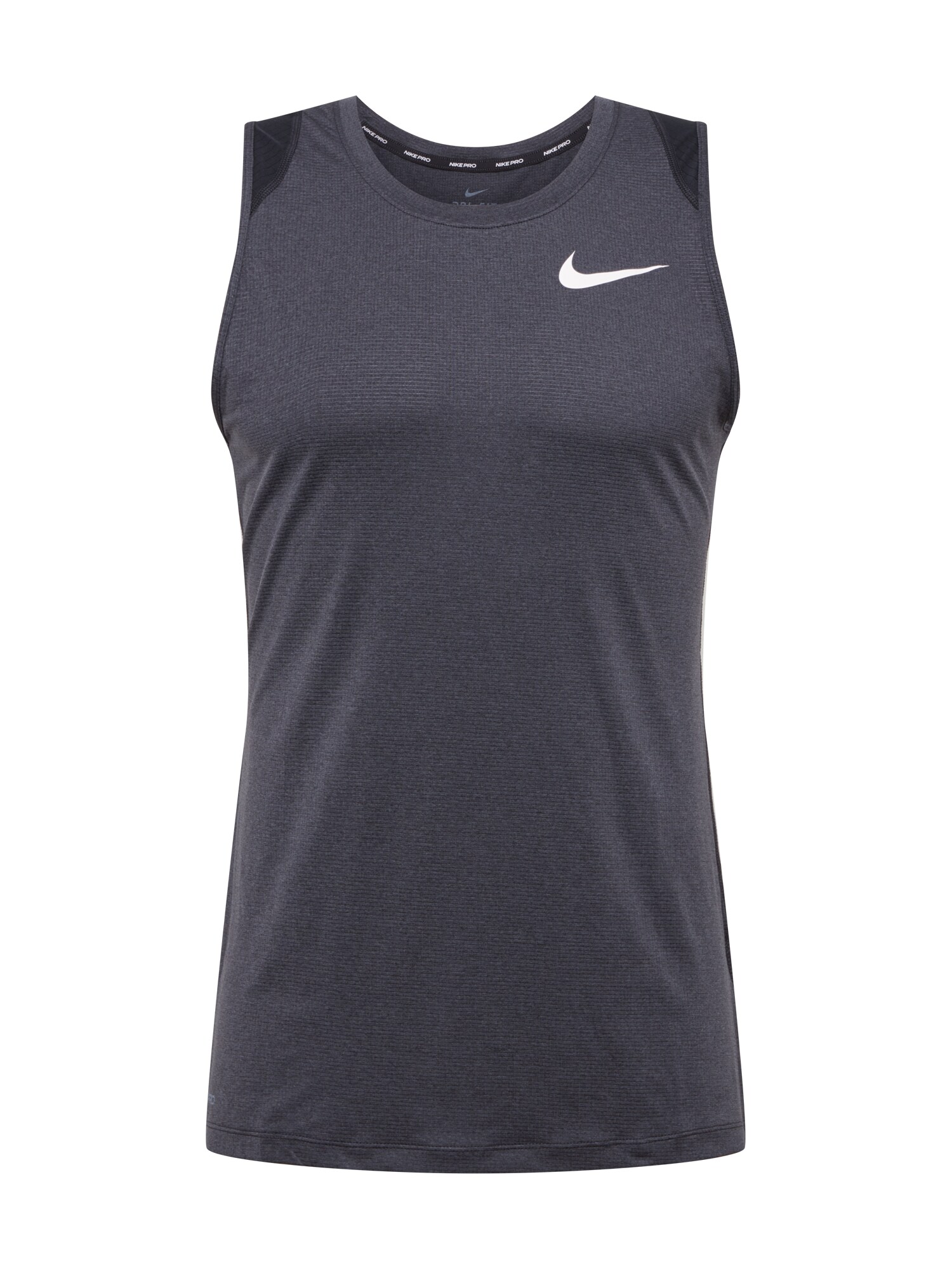 NIKE Sportiniai marškinėliai 'Pro Breathe'  juoda / tamsiai pilka / balta