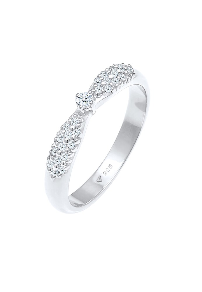 Elli DIAMONDS Ring, Verlobungsring Damen Größe 52 silber