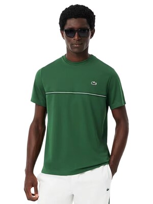LACOSTE Camiseta 'Camiseta lacoste verde back croco ultra dry tee'  verde