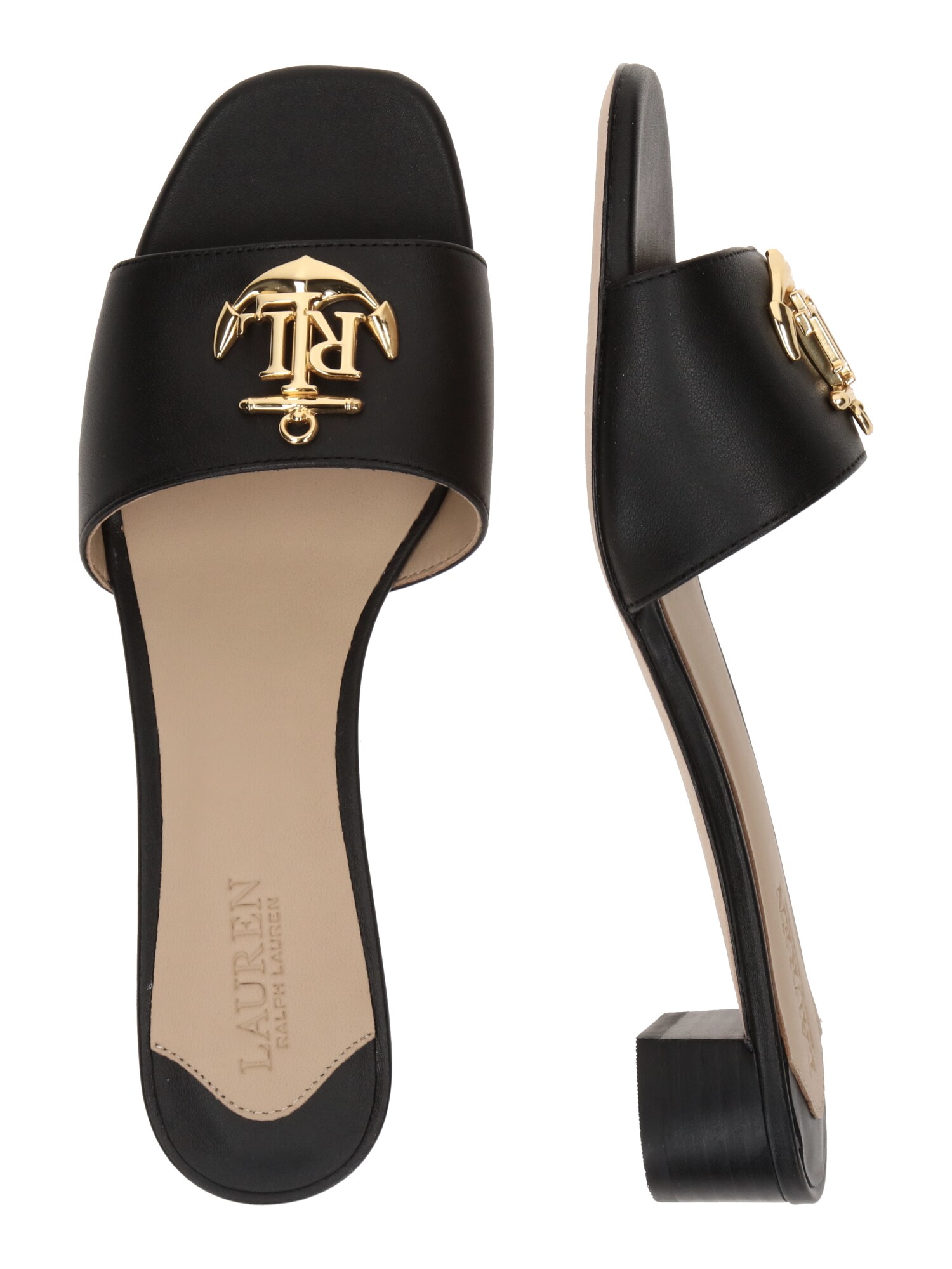 Lauren Ralph Lauren Sandaal 'FAY LOGO II-SANDALS-FLAT SANDAL'