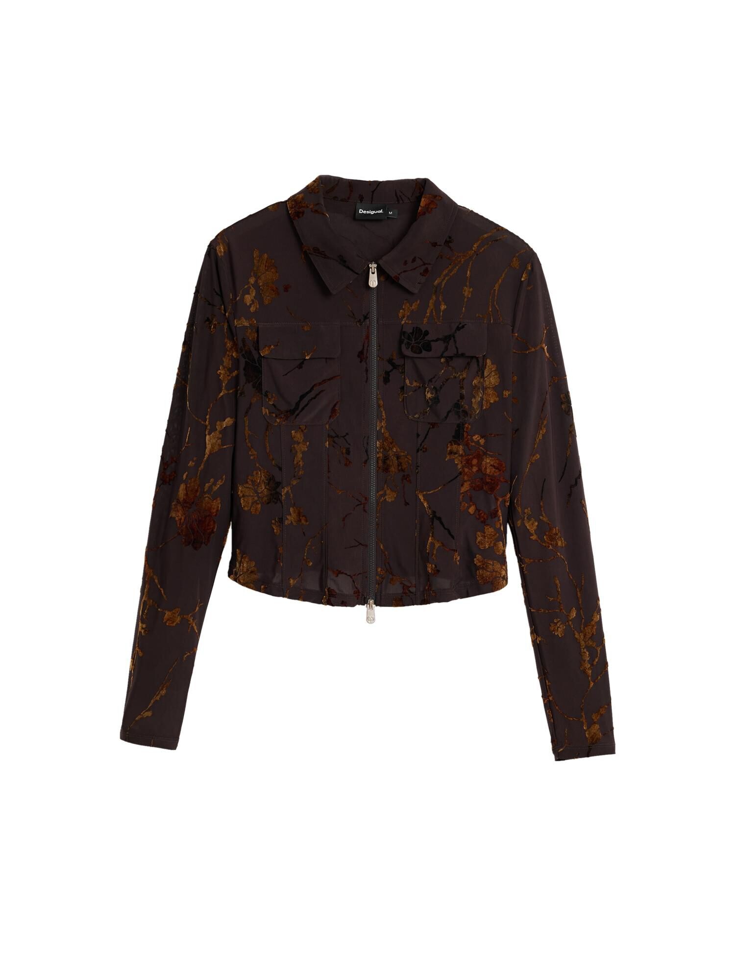 Desigual Geacă de primăvară-toamnă  castaniu / bronz