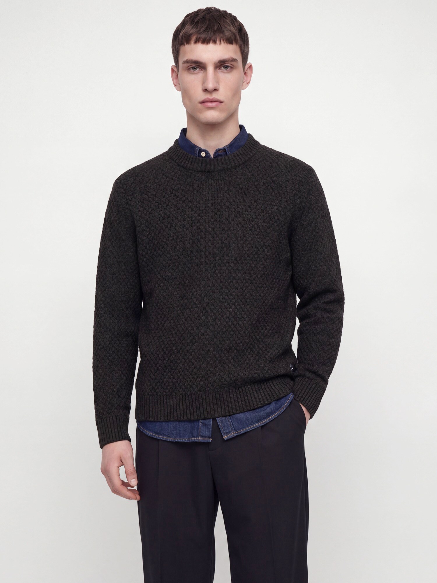 JACK & JONES Pulover JJBLAKE pământiu
