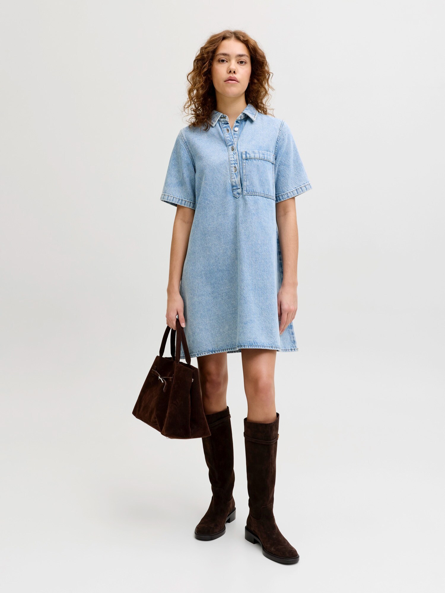 JJXX Šaty 'JXAmara'  modrá denim (obrázok 4)