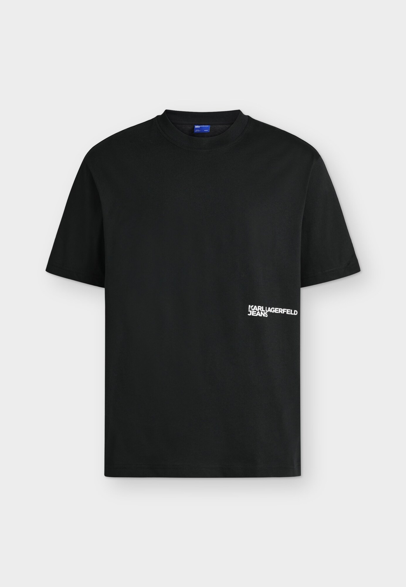 KARL LAGERFELD JEANS Tricou gri bazalt / negru
