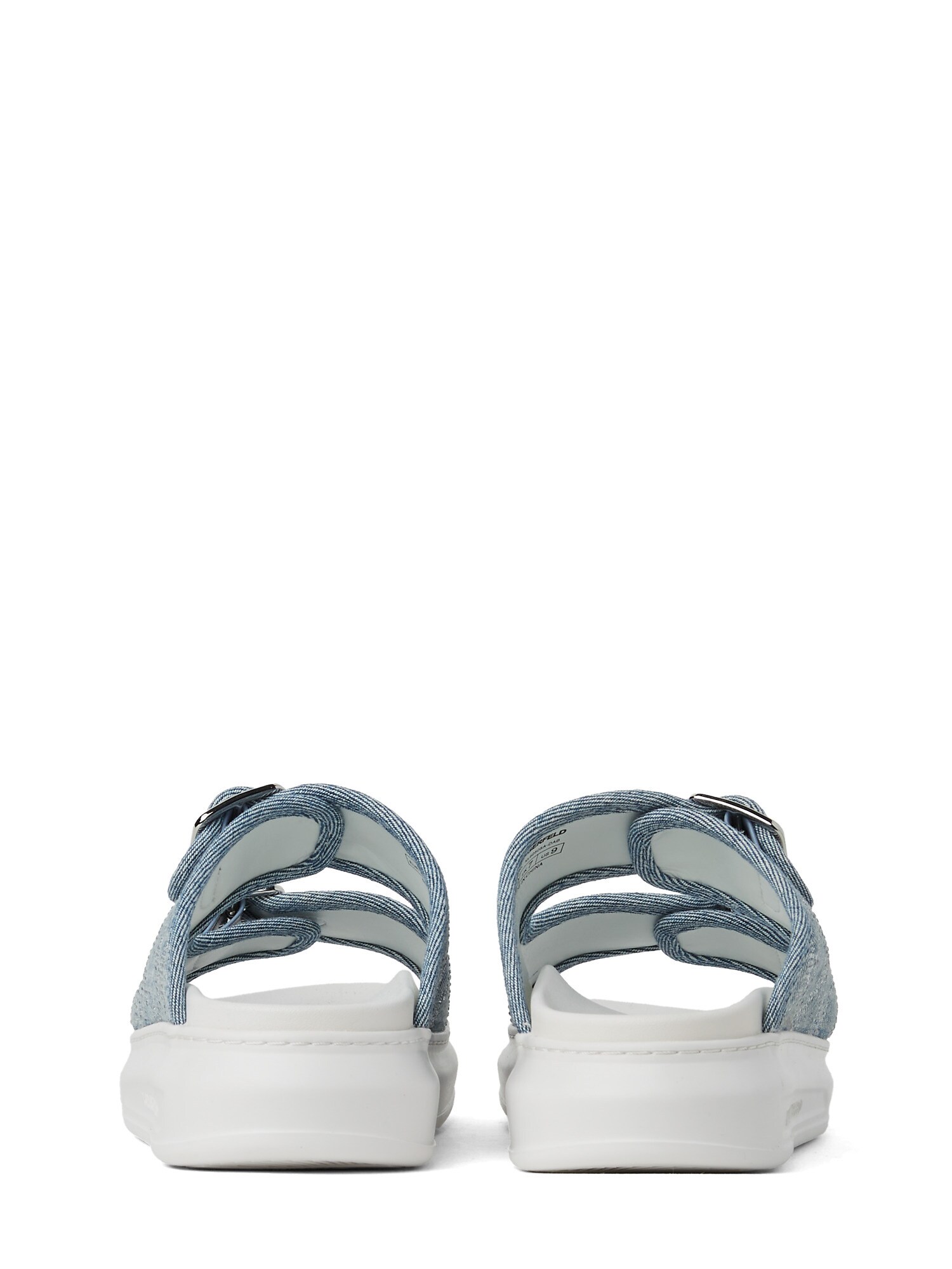 Karl Lagerfeld Šľapky 'Kapri' modrá denim / strieborná (obrázok 5)