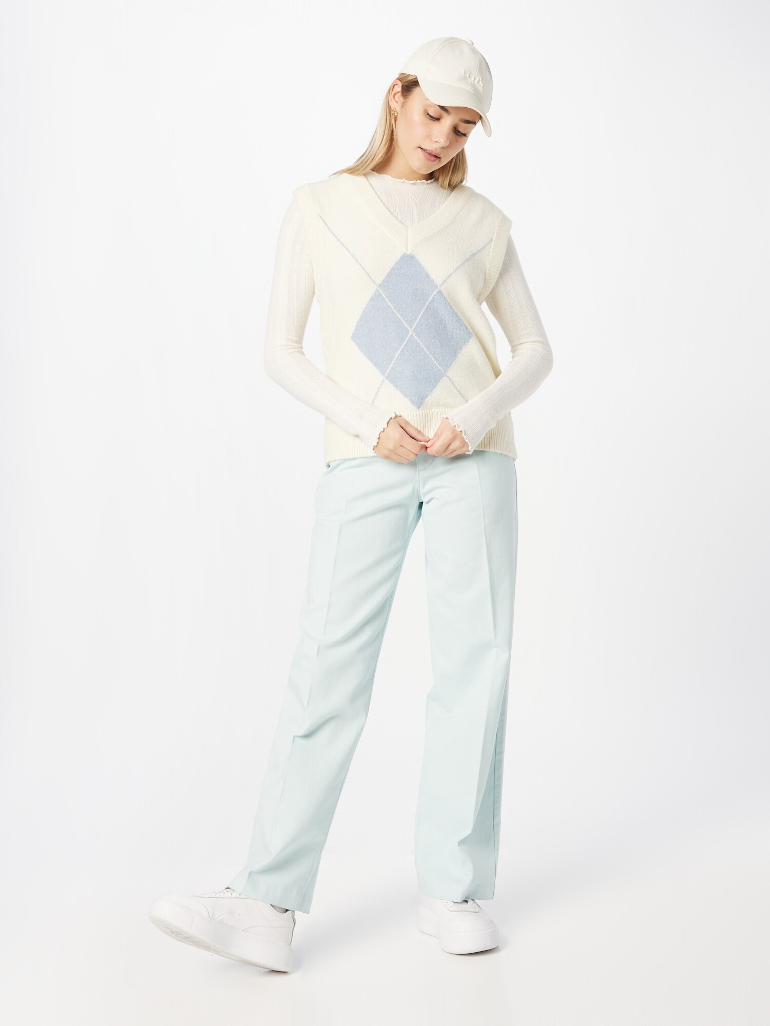LEVI'S ® Nohavice s pukmi 'Baggy Trouser' svetlomodrá (obrázok 4)