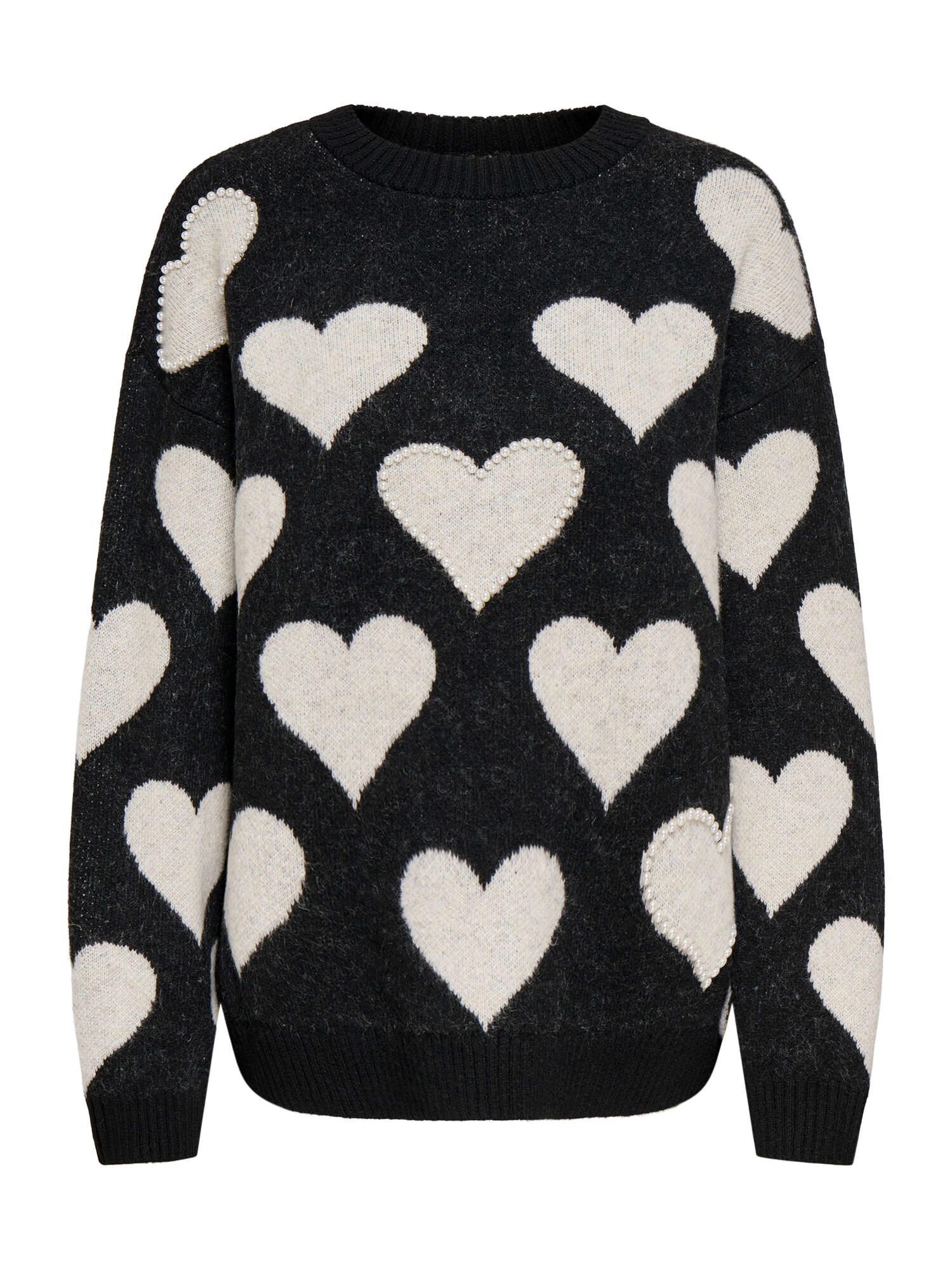 ONLY Jersey 'ONLPOPPY'  crema / negro