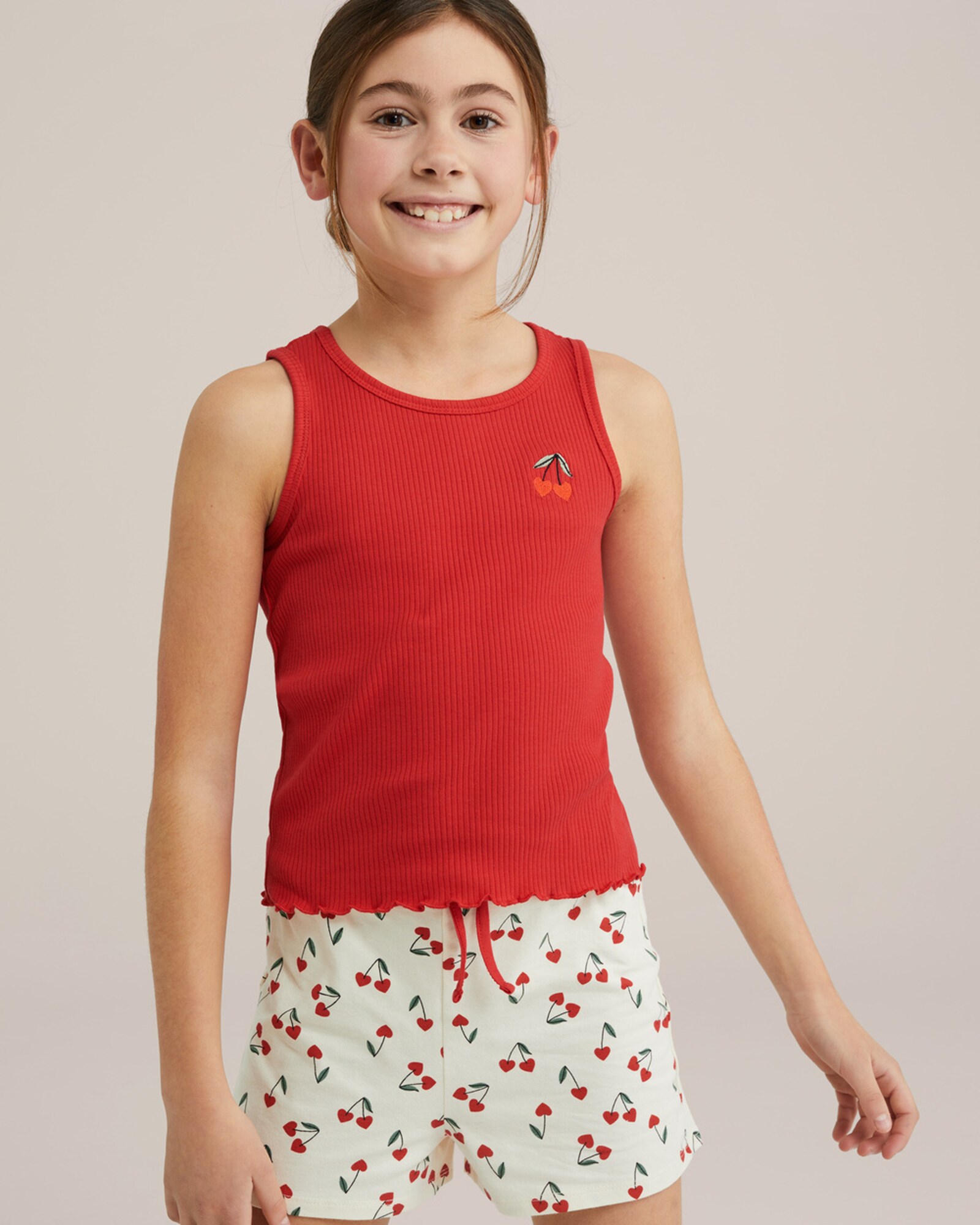 WE Fashion Ruhák alváshoz  zöld / tűzpiros / fehér termék 2. képe