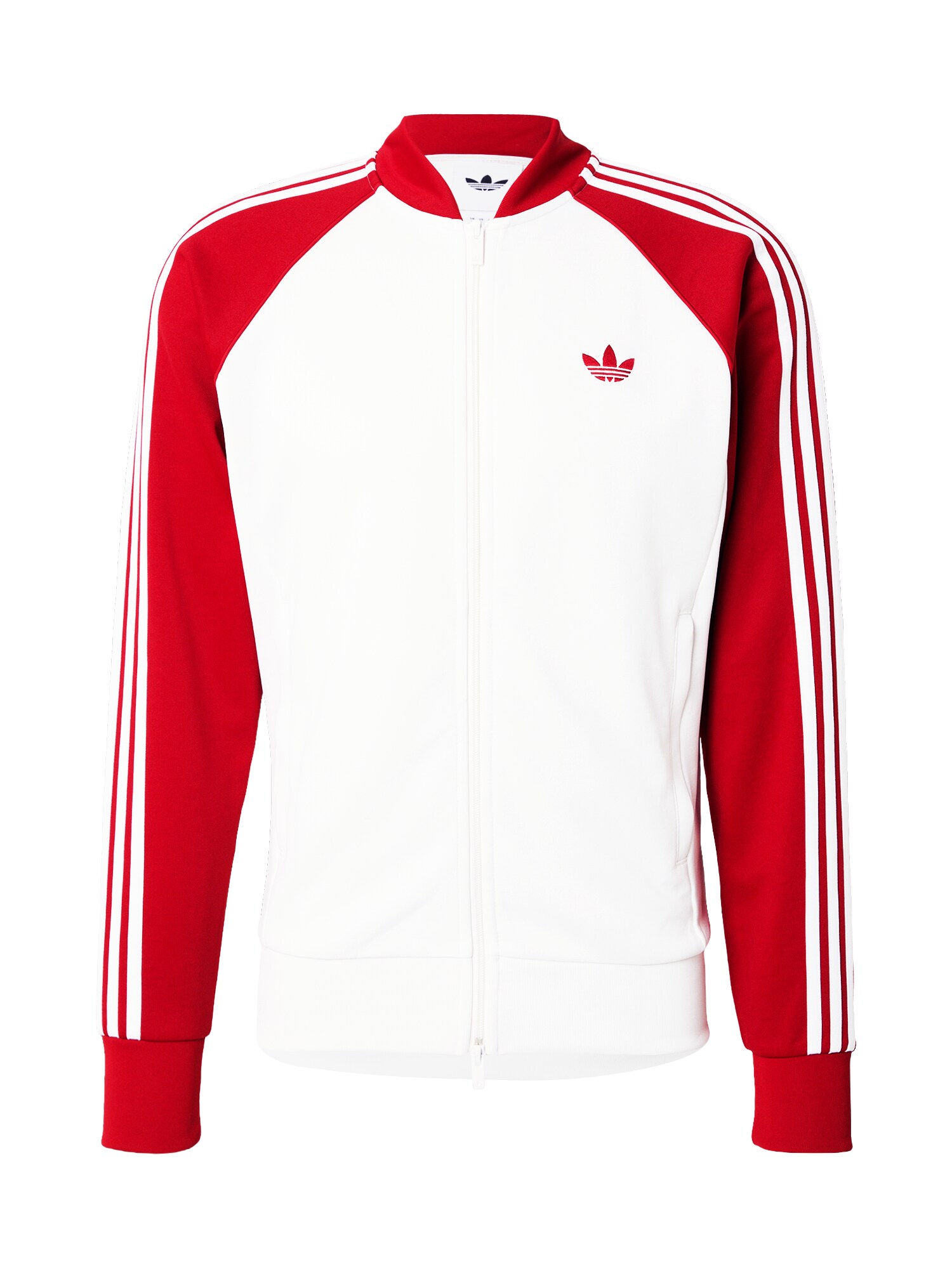 ADIDAS ORIGINALS Hanorac SUPERSTAR roșu / alb