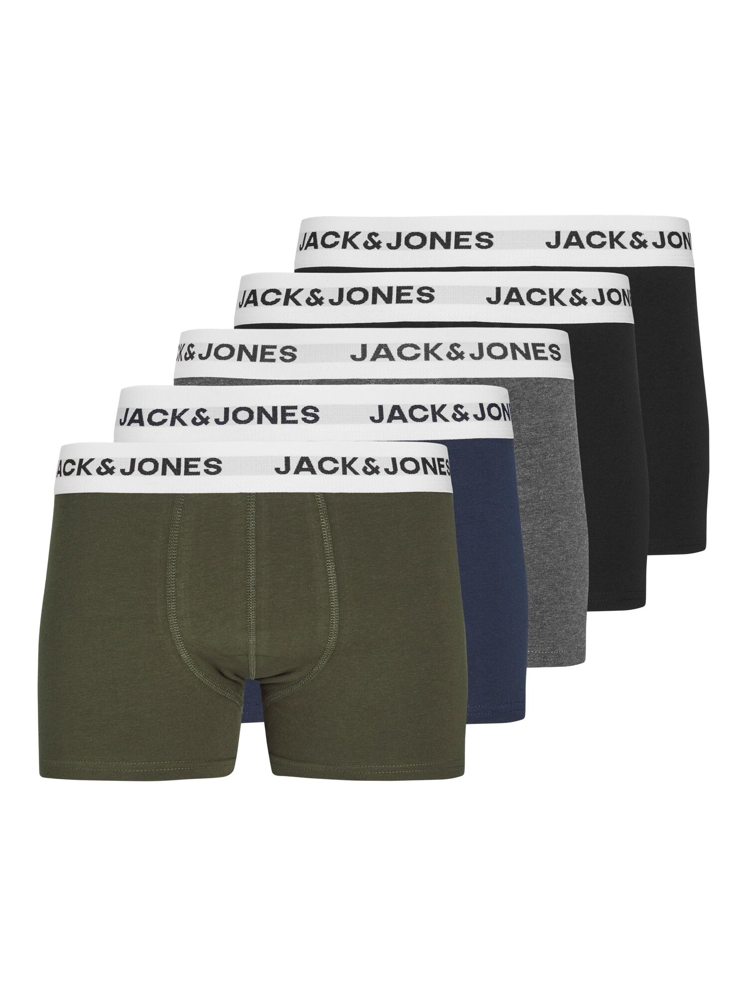 Jack & Jones Junior Chiloţi  bleumarin / gri amestecat / kaki / negru
