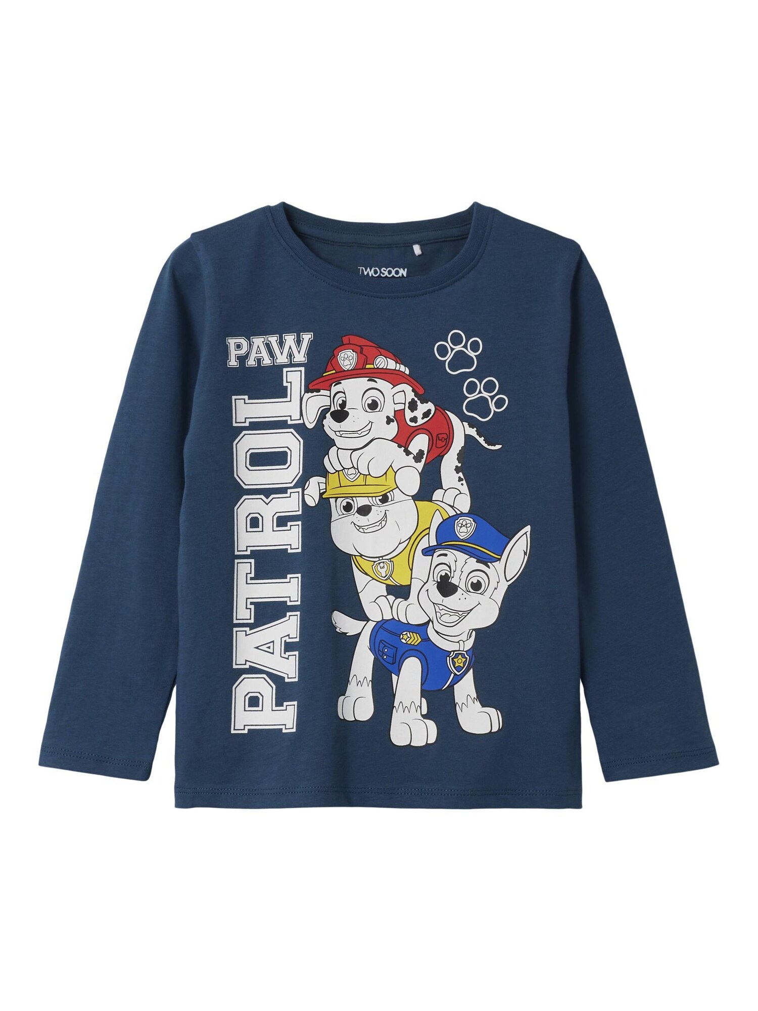 TWO SOON Tricou Paw Patrol  bleumarin / galben / rubiniu / alb