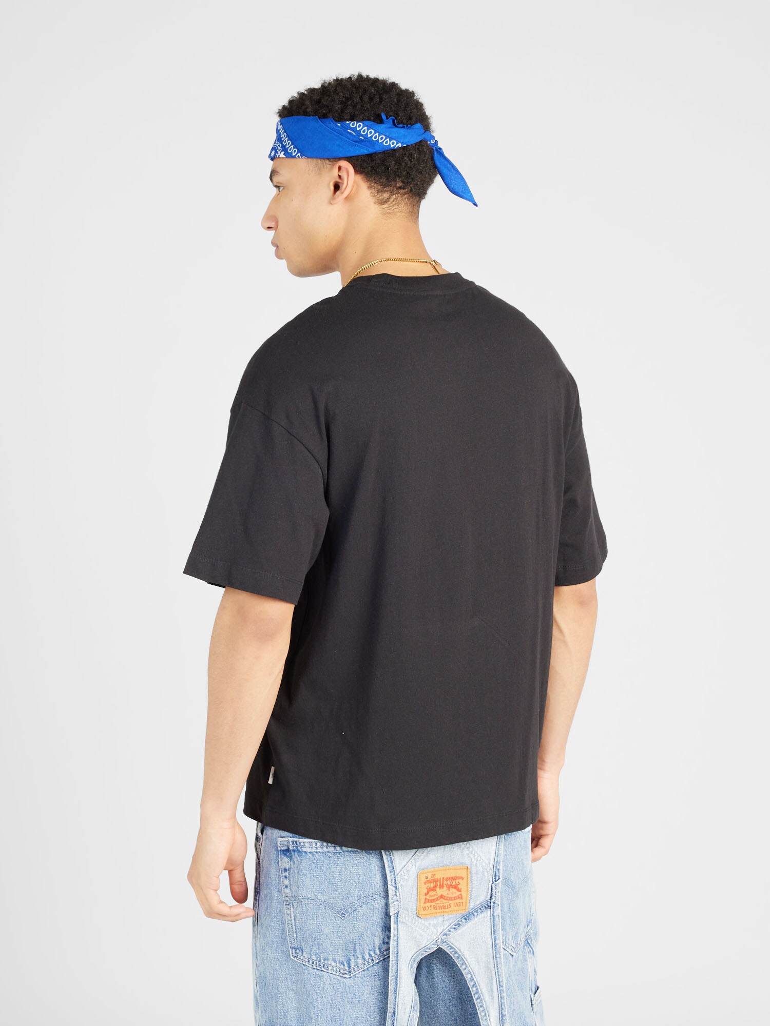 JACK & JONES Tričko 'JCOArch' čierna / biela (obrázok 3)